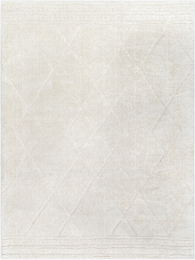 Freud Ivory/Off-White Machine Woven Rug FEU-2324 - 5'3" x 7'