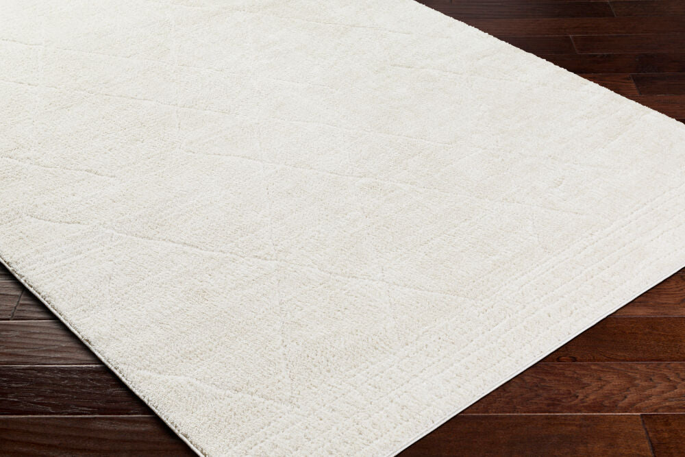 Freud Ivory/Off-White Machine Woven Rug FEU-2324 - corner