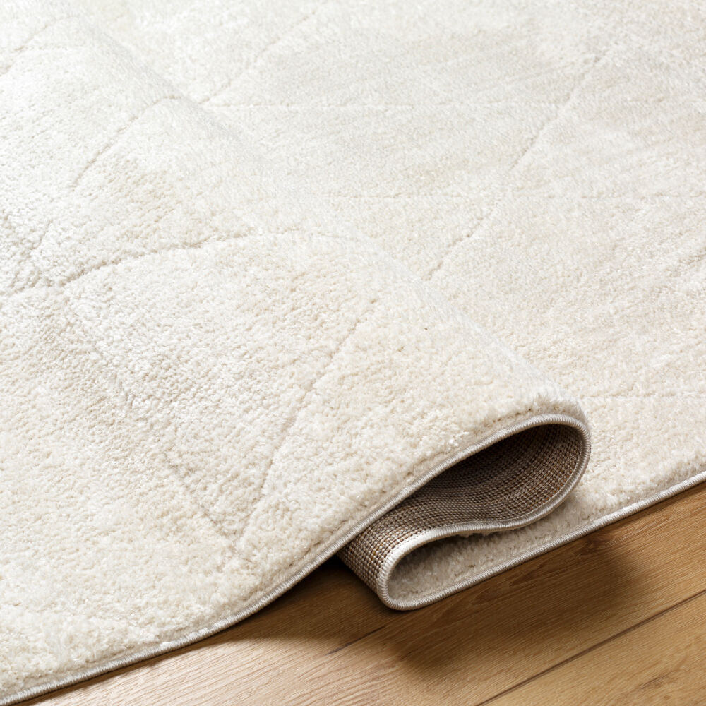 Freud Ivory/Off-White Machine Woven Rug FEU-2324 - fold