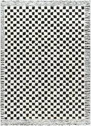 Freud Black/Ivory Machine Woven Rug FEU-2325 - 5'3" x 7'