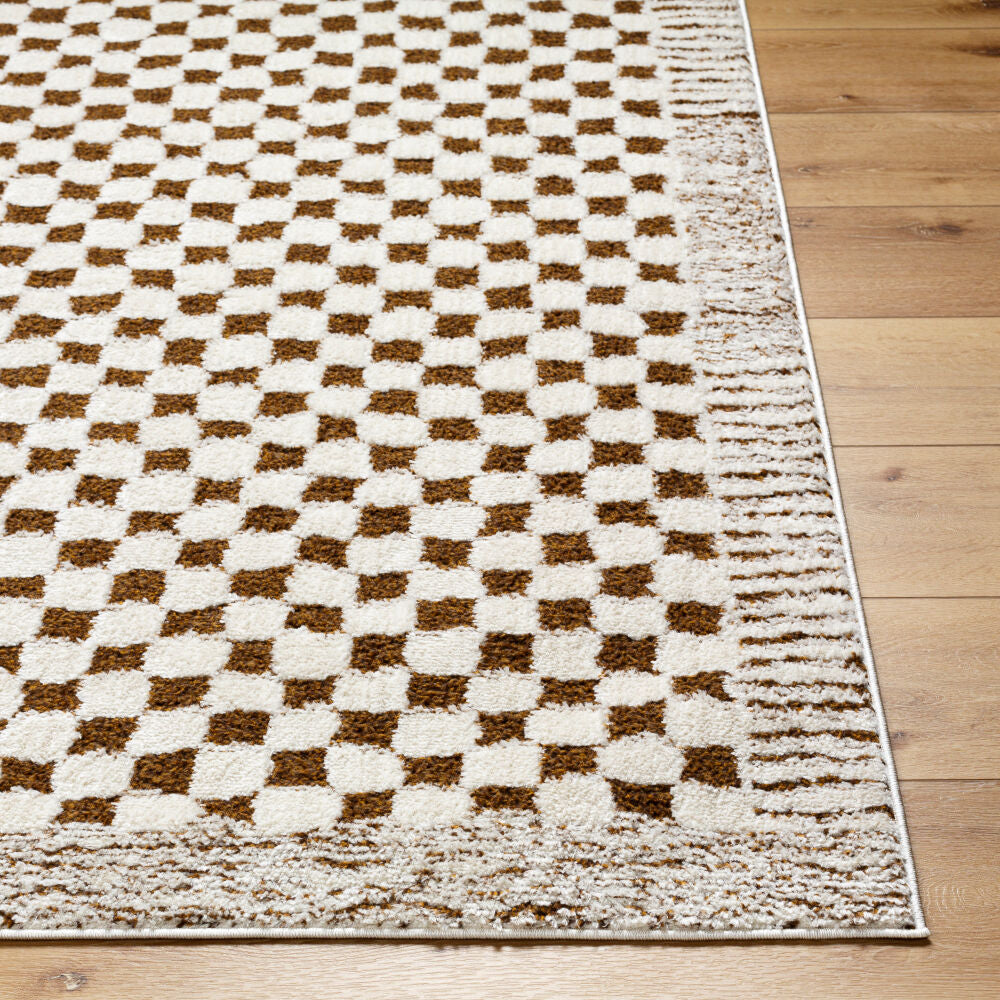Freud Brown/Ivory Machine Woven Rug FEU-2326 - front