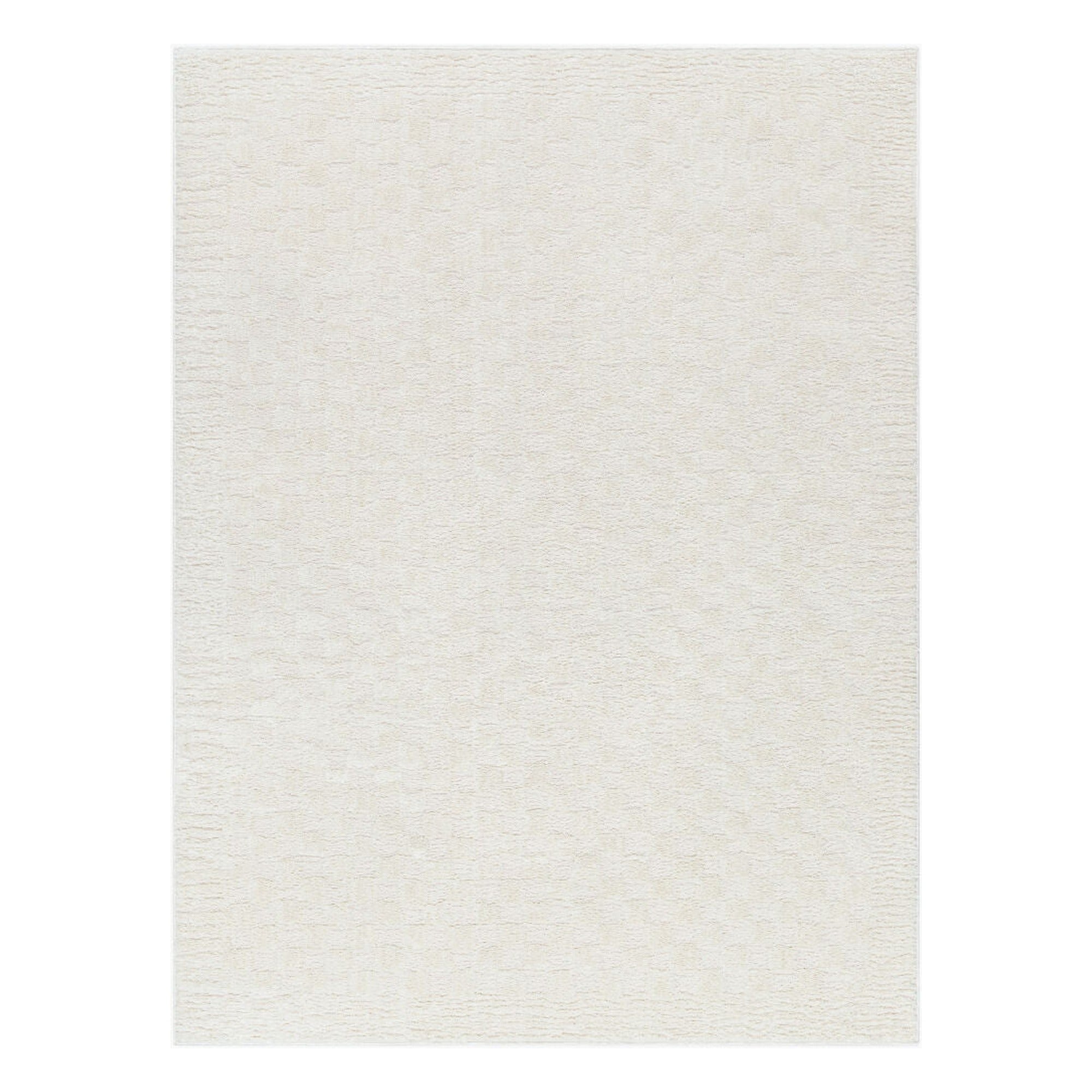 Freud Ivory/Off-White Machine Woven Rug FEU-2327 - 5'3" x 7'