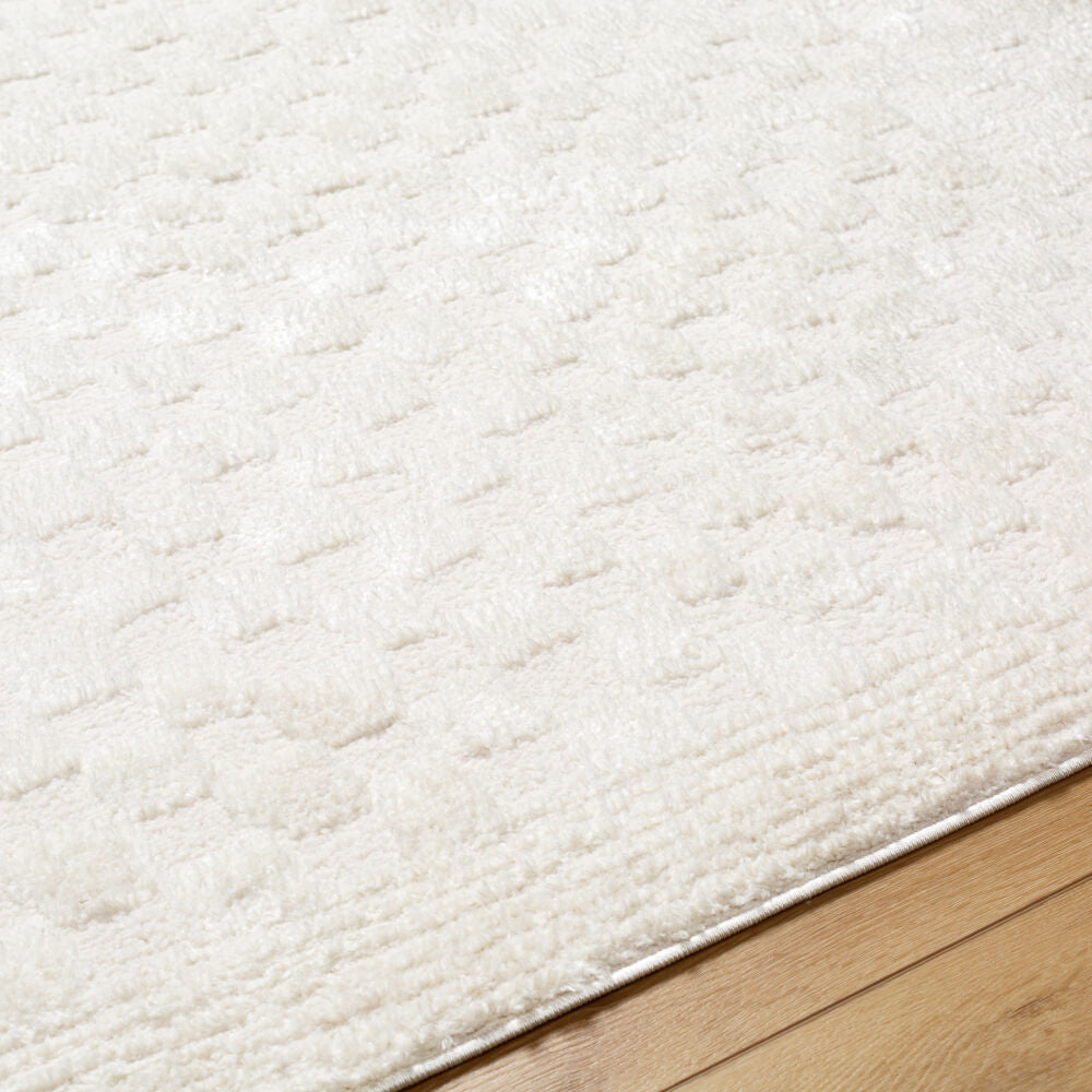 Freud Ivory/Off-White Machine Woven Rug FEU-2327 - texture