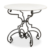 The French Iron And Marble Table by Sarreid Ltd