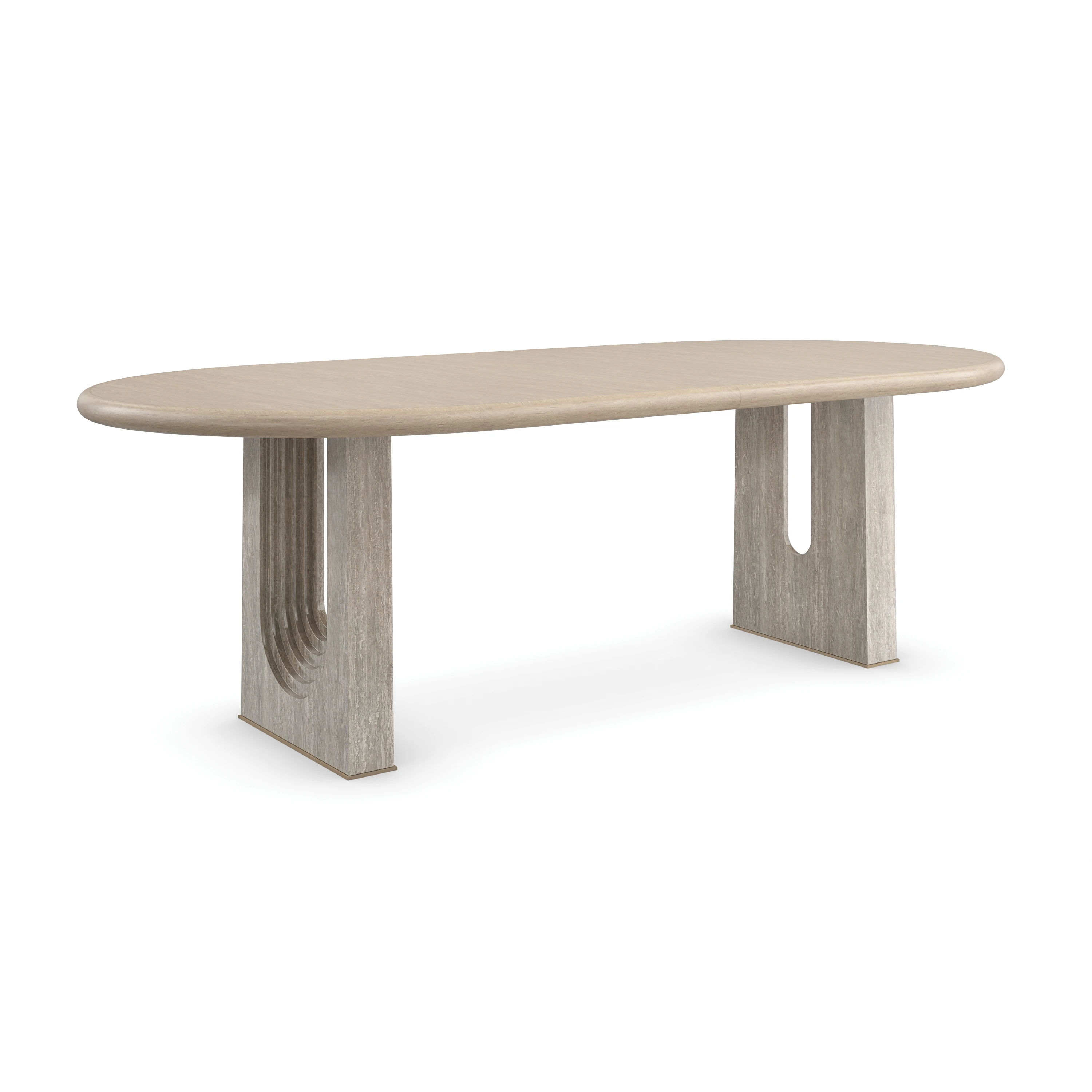 Emphasis Dining Table Arched Sandstone 94" by Caracole - view 5