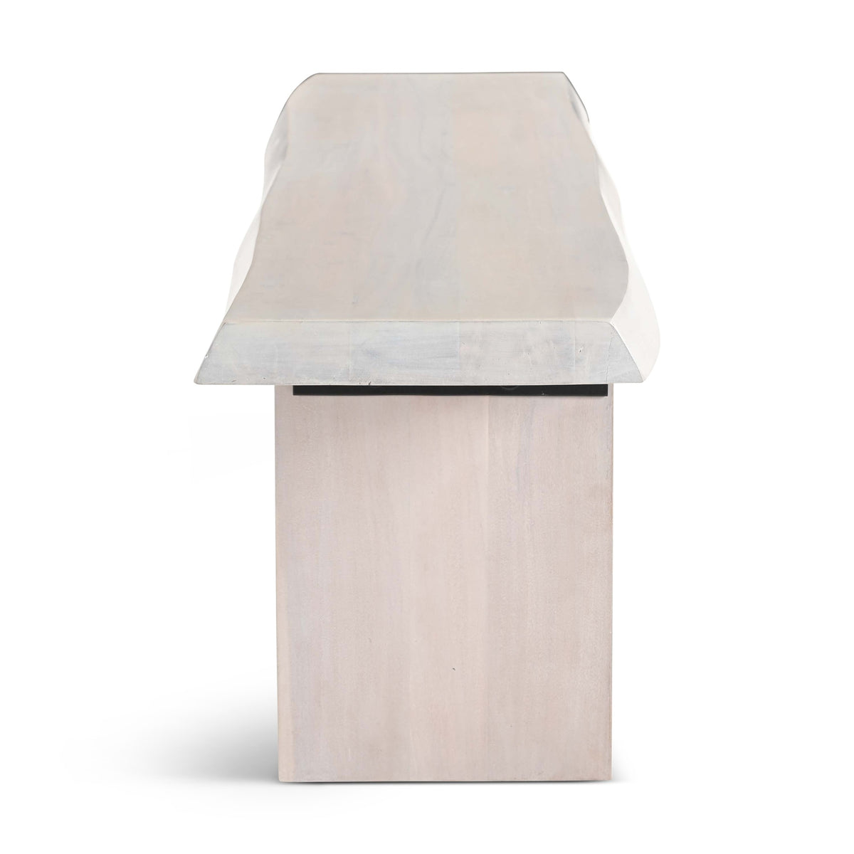 Brooks Bench 65" - White Wash Frame by Urbia - detail 3