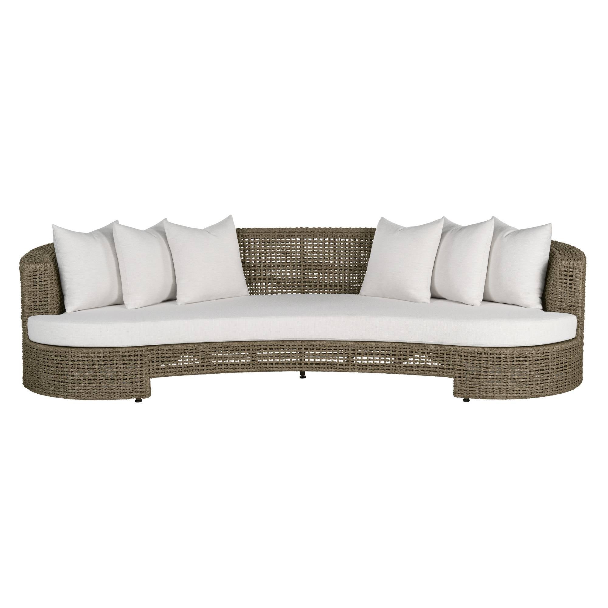 Helene Curved Outdoor Sofa by Arteriors - view 3