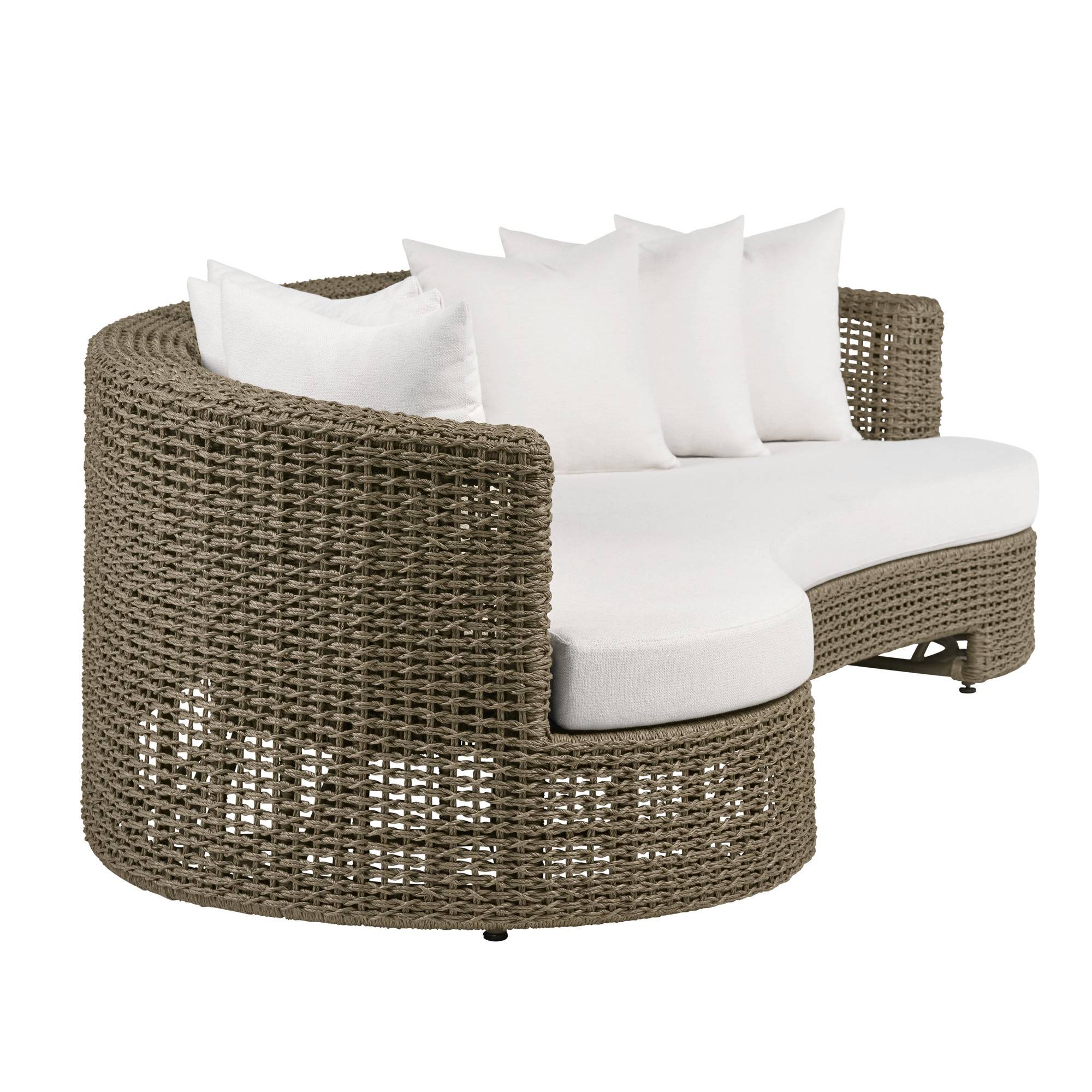 Helene Curved Outdoor Sofa by Arteriors - view 4