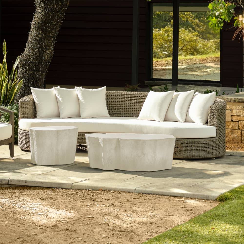 Helene Curved Outdoor Sofa by Arteriors - view 2