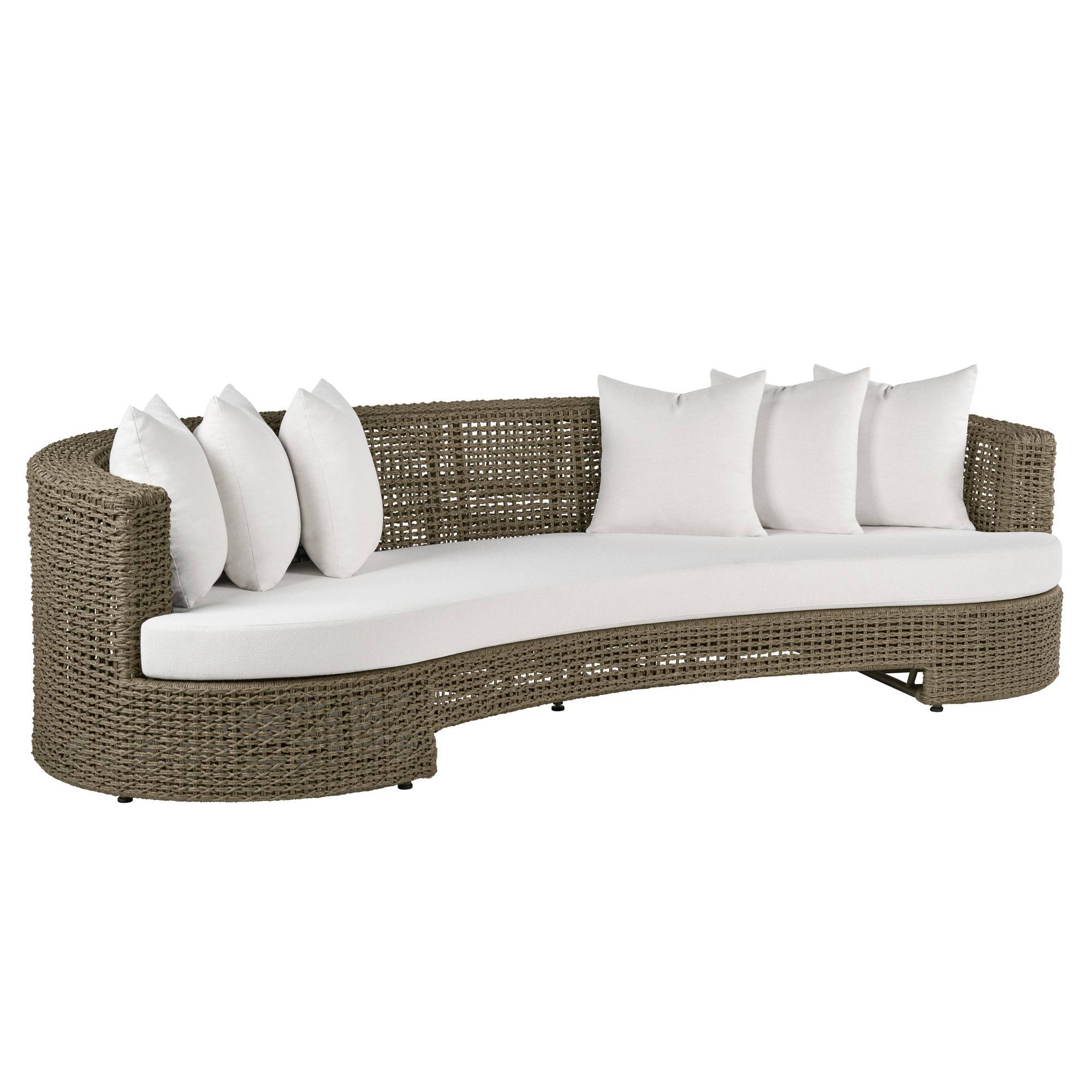 Helene Curved Outdoor Sofa by Arteriors