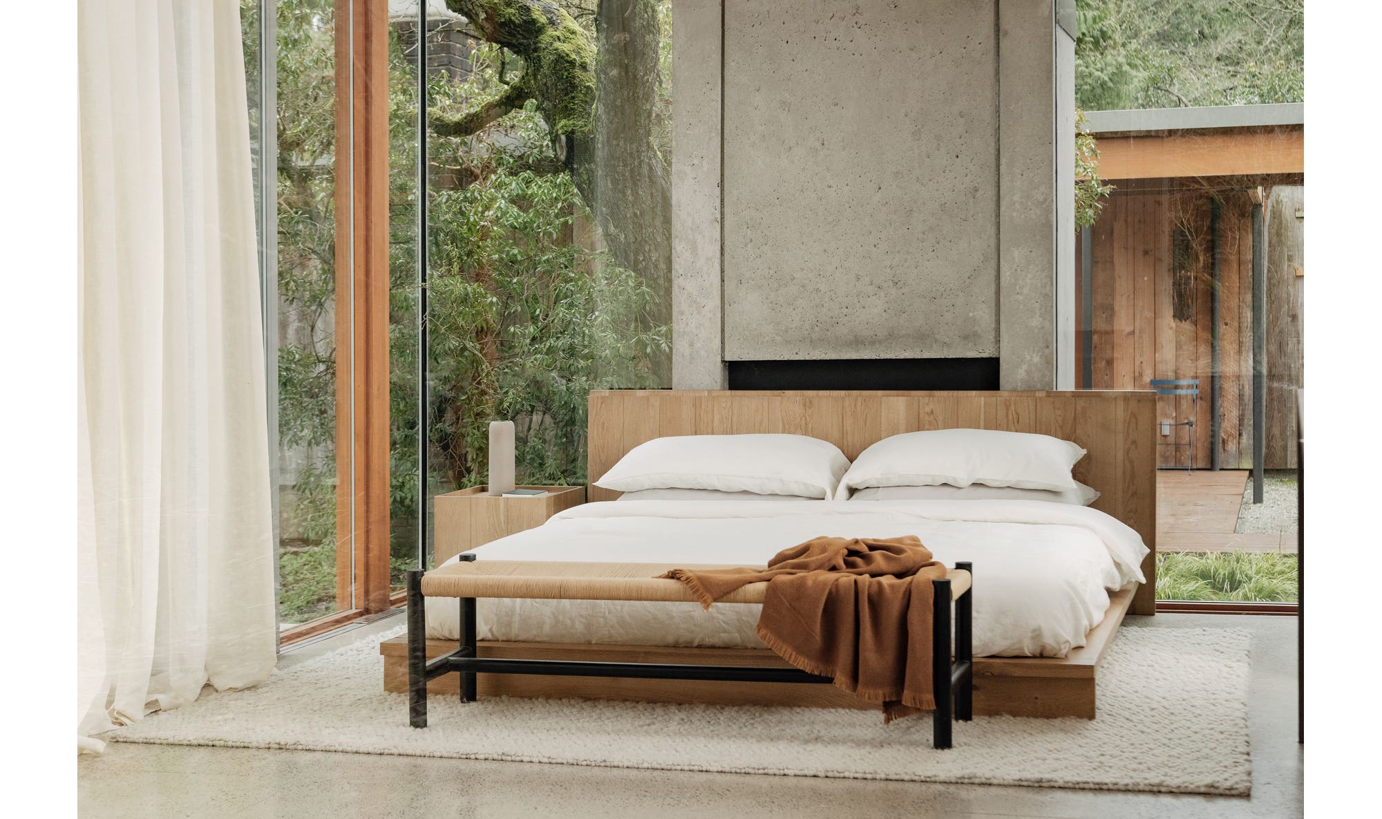 Hawthorn Small Bench Black by Moe's Home Collection - view 13