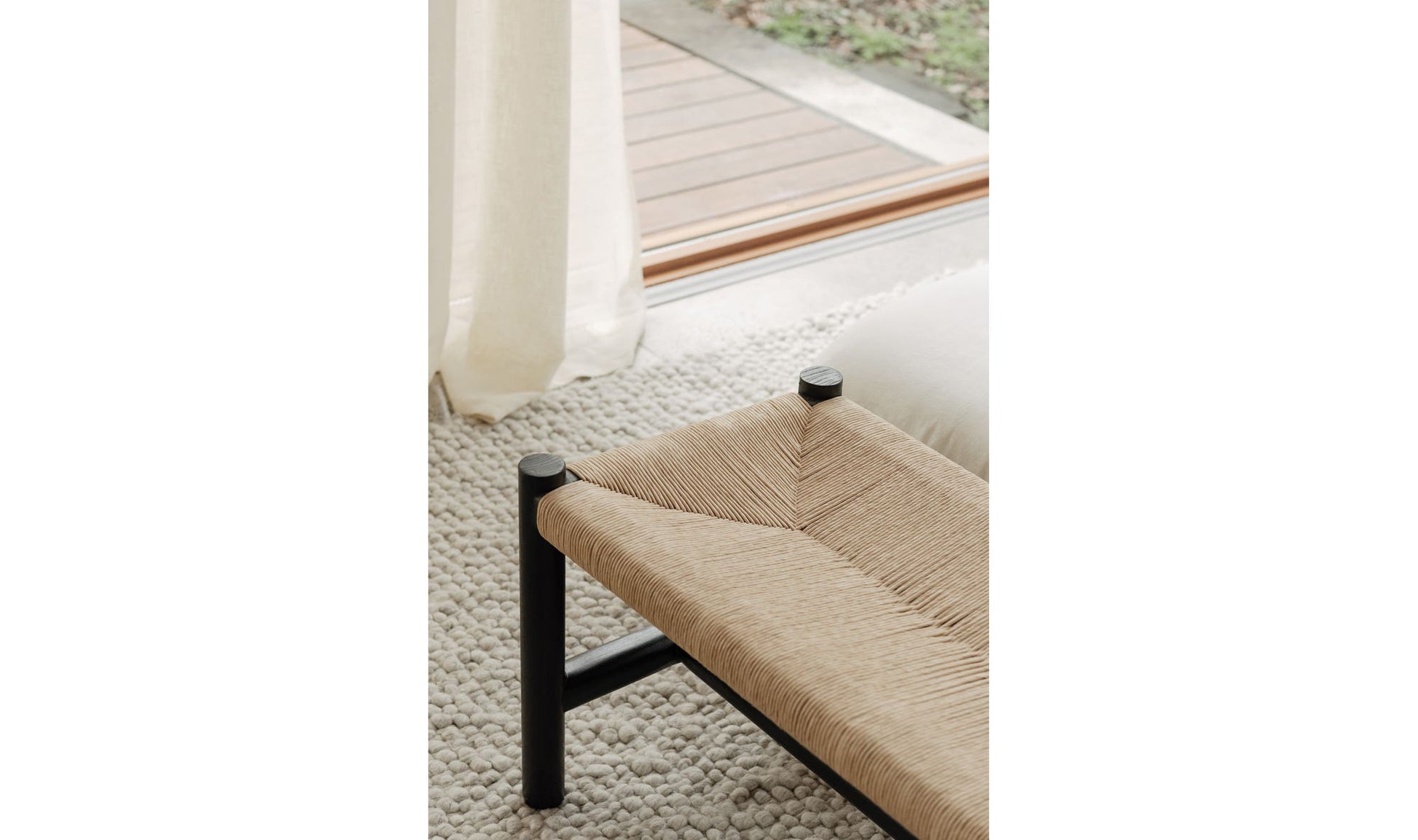 Hawthorn Small Bench Black by Moe's Home Collection - view 15