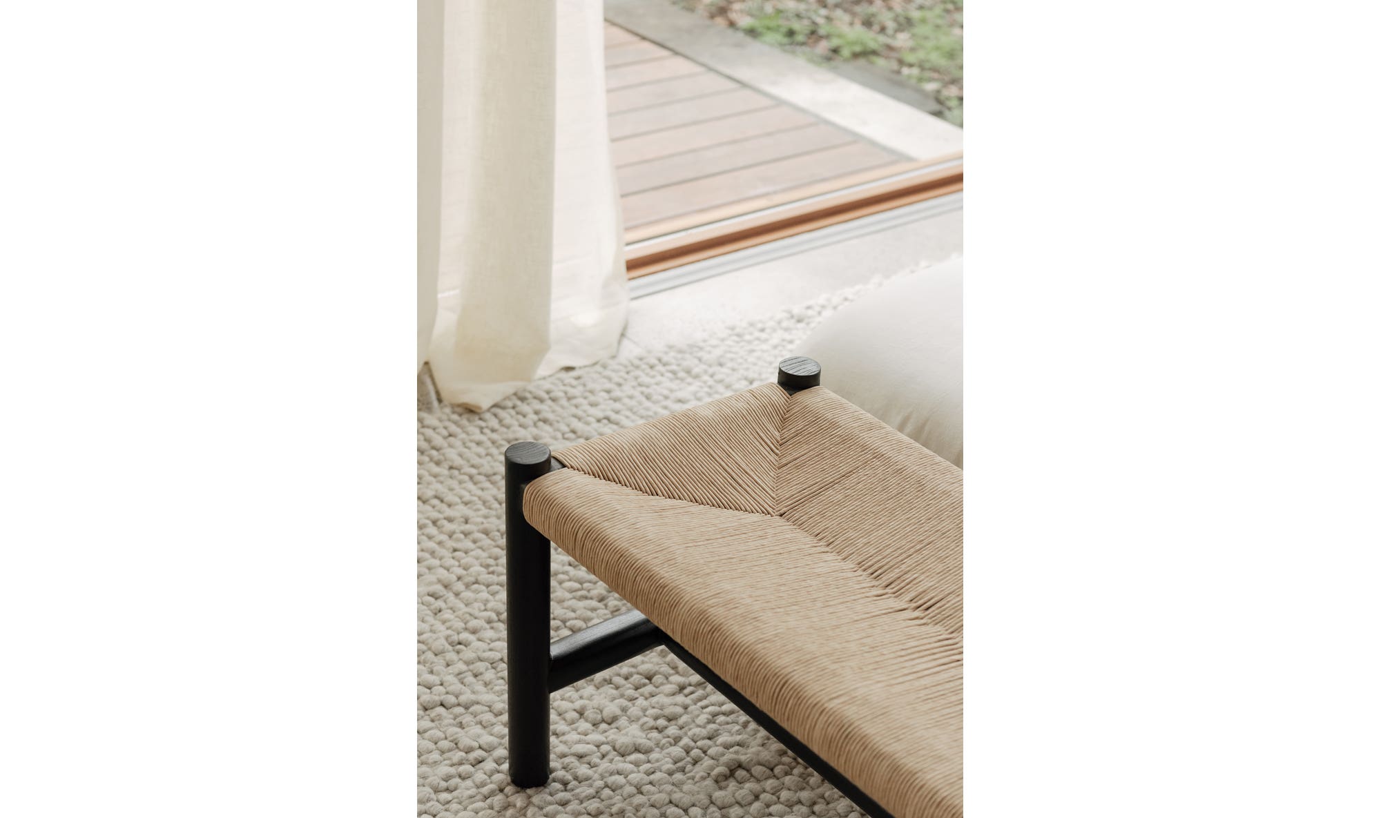 Hawthorn Small Bench Black by Moe's Home Collection - view 15