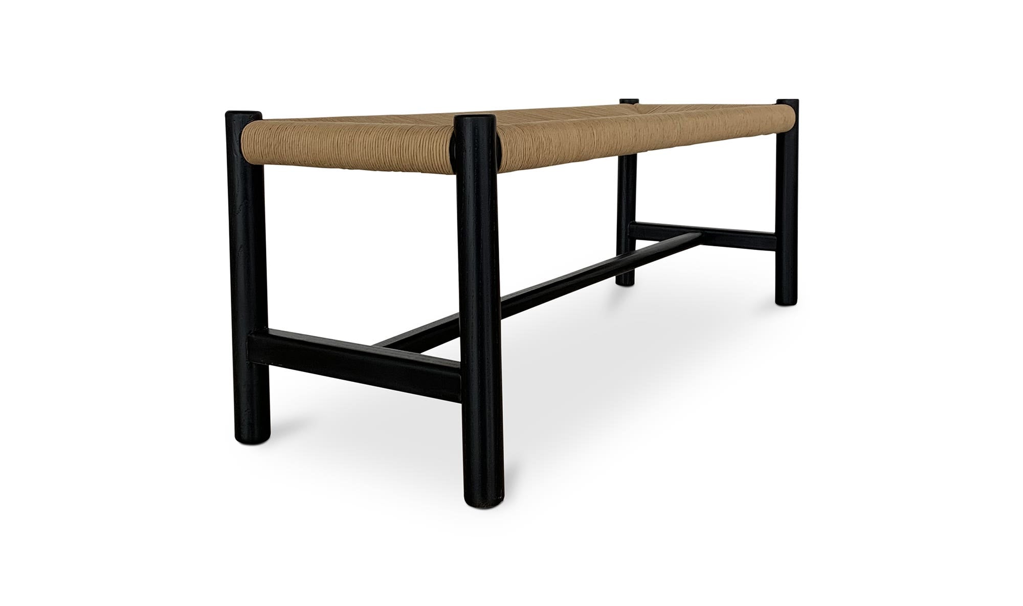 Hawthorn Small Bench Black by Moe's Home Collection - view 16