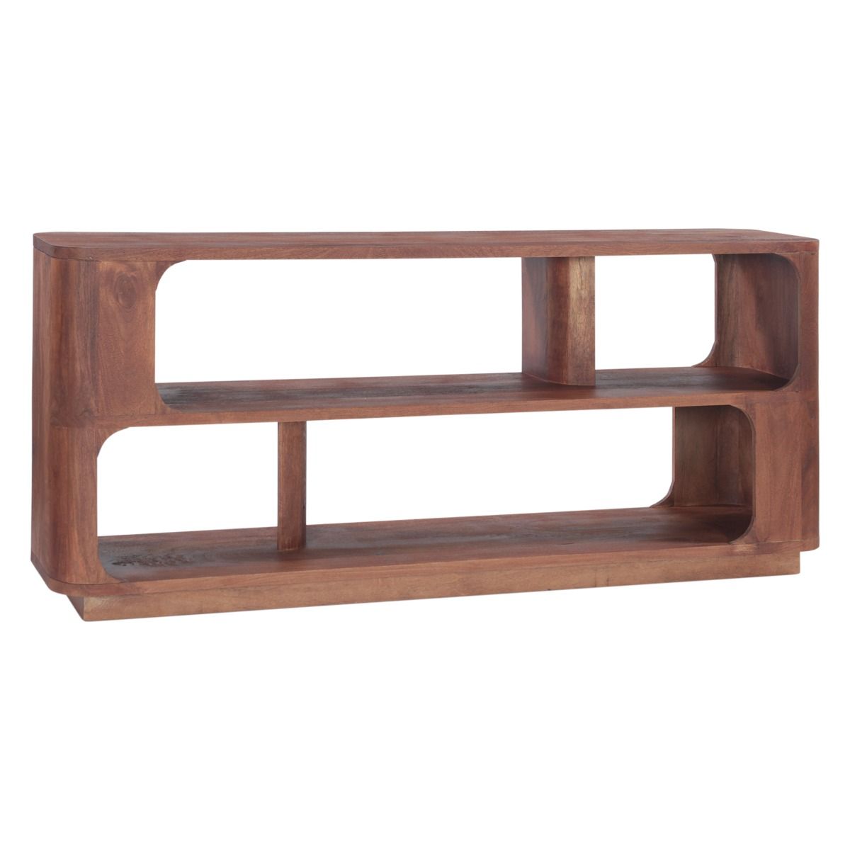 Henderson 67" Console Table in Pecan Brown Sandblasted - image 2