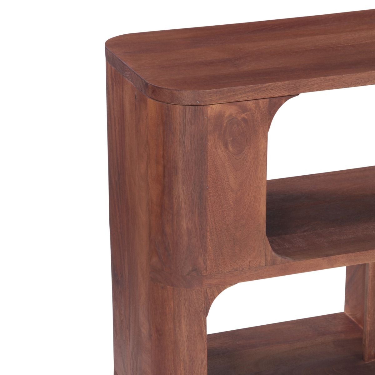 Henderson 67" Console Table in Pecan Brown Sandblasted - image 4