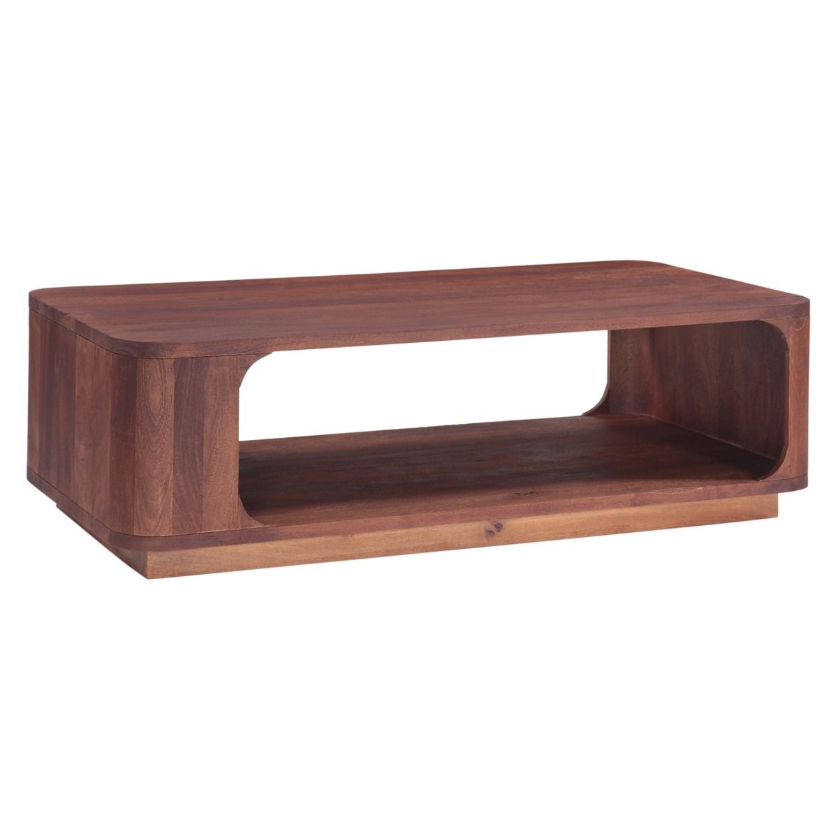 Henderson 51" Coffee Table in Pecan Brown Sandblasted - image 2