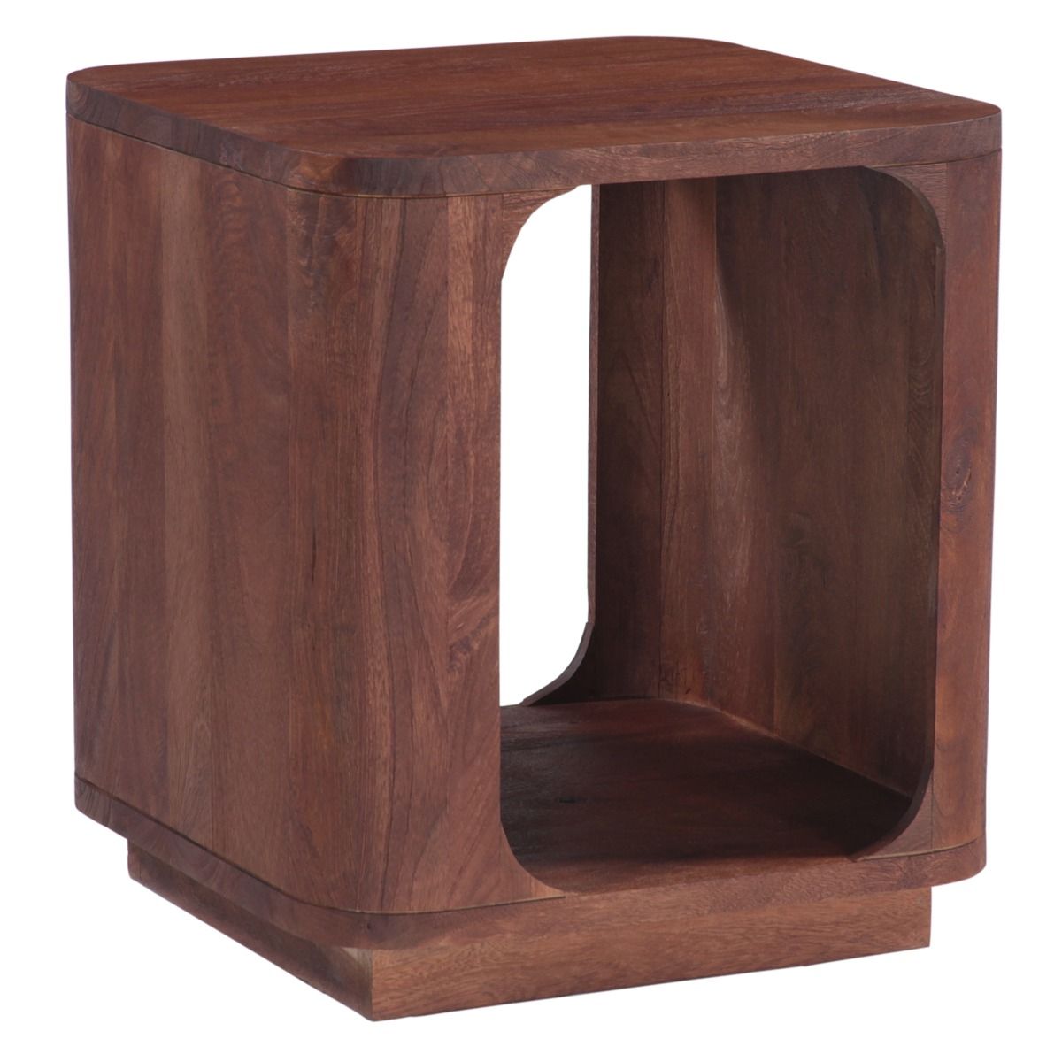Henderson 21" Side Table in Pecan Brown Sandblasted - image 2
