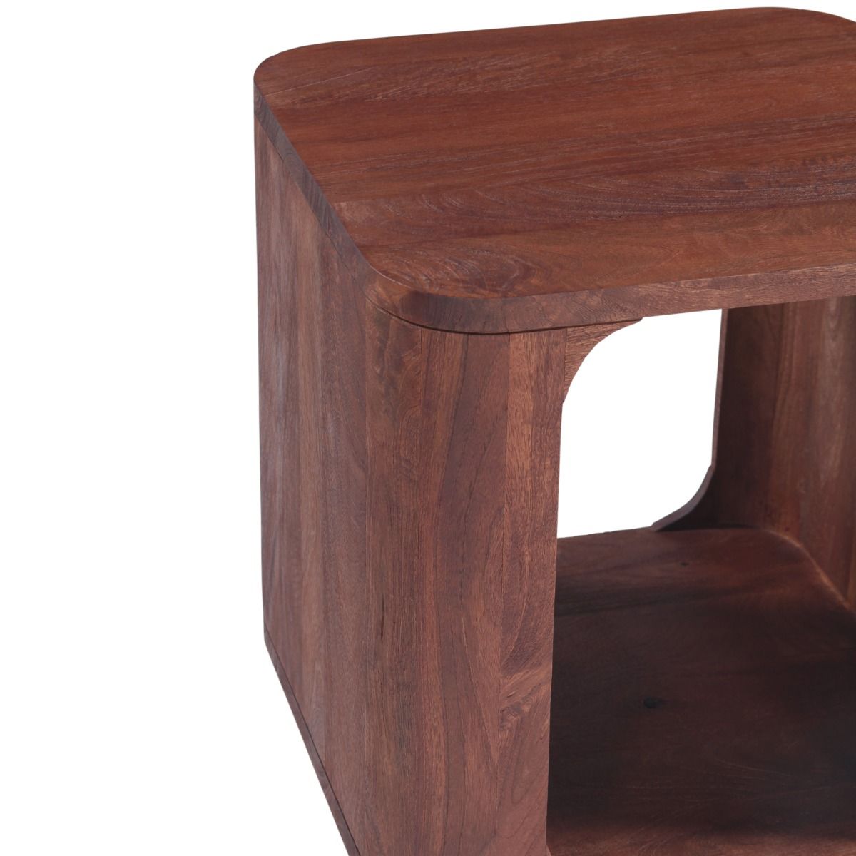 Henderson 21" Side Table in Pecan Brown Sandblasted - image 4
