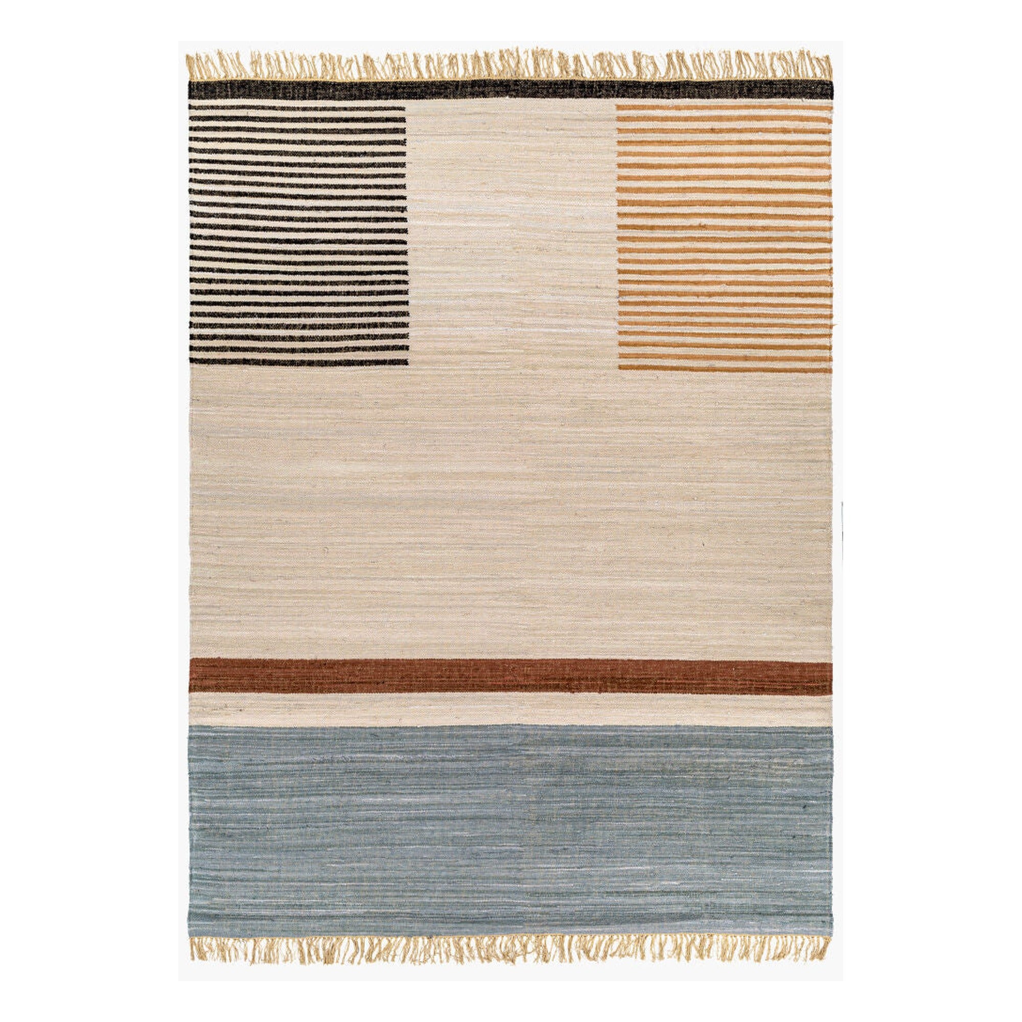 Fulham Beige/Tan Handmade Rug - 2' x 3'