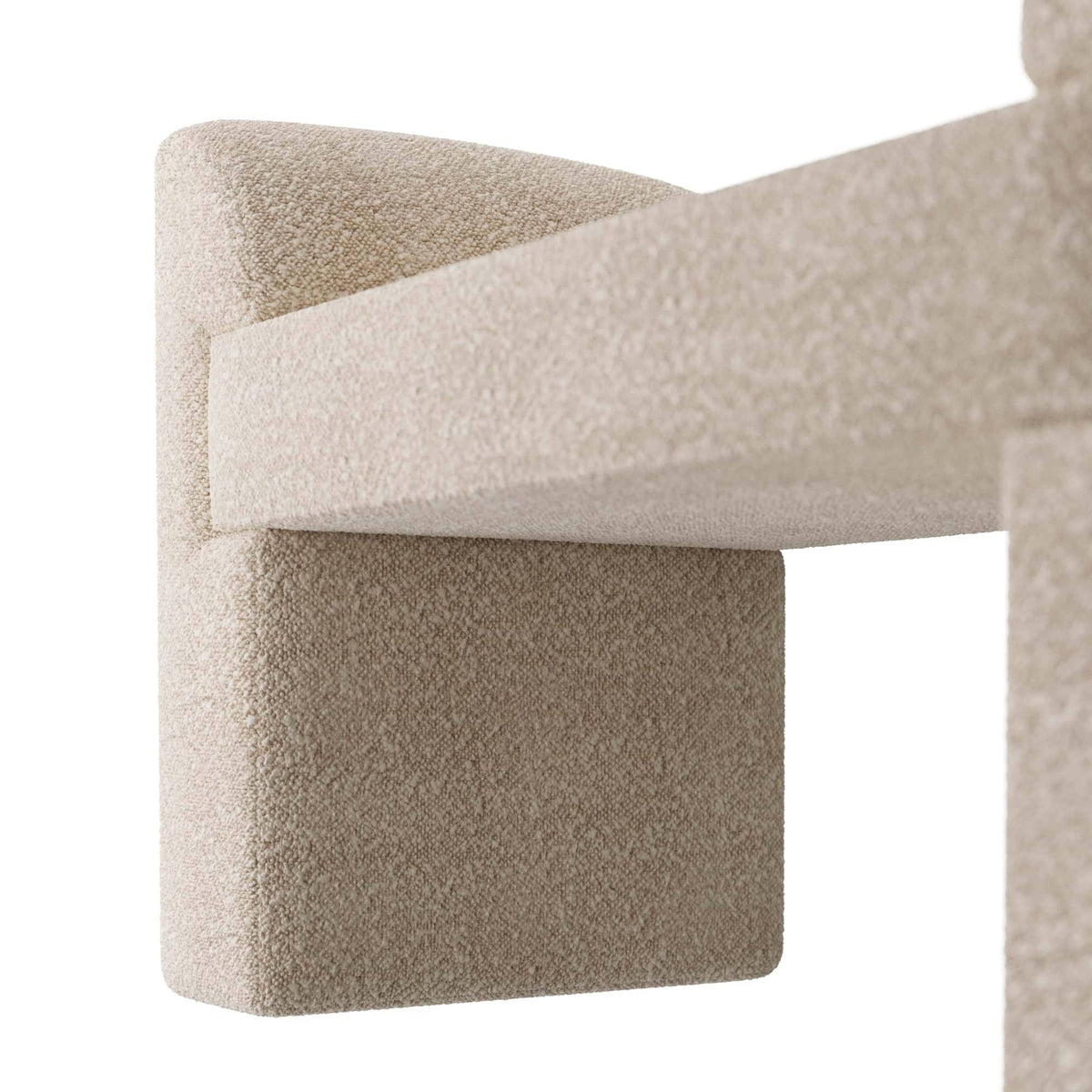 Windemere Bench Cream Sherpa by Arteriors - view 8