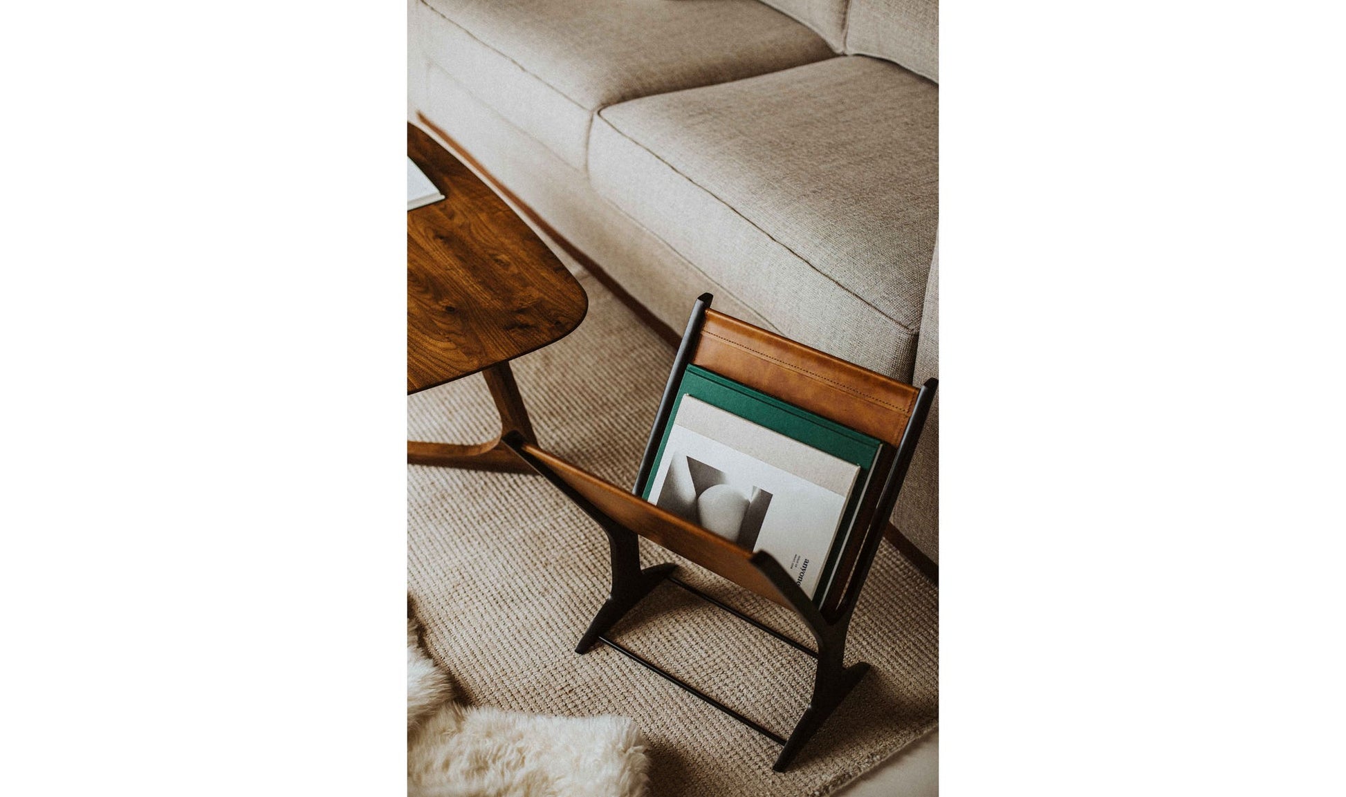 Ziff Magazine Holder Light Brown by Moe's Home Collection - view 8