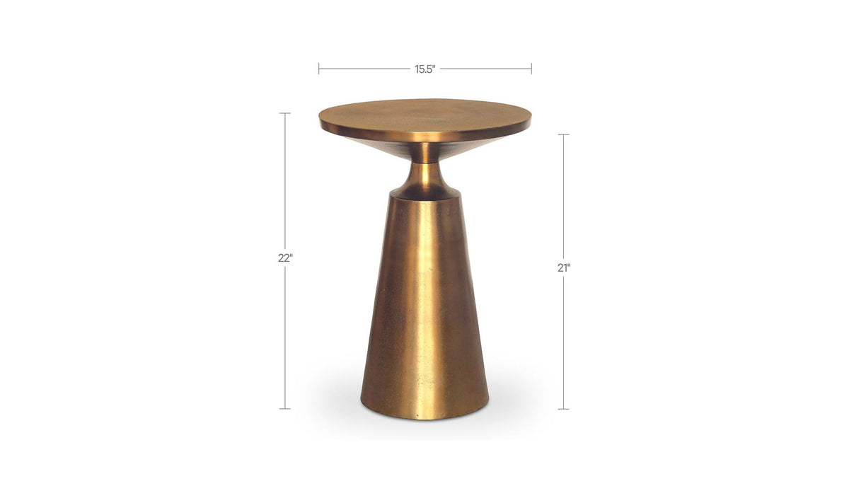 Sonja Accent Table Brass by Moe's Home Collection - view 10