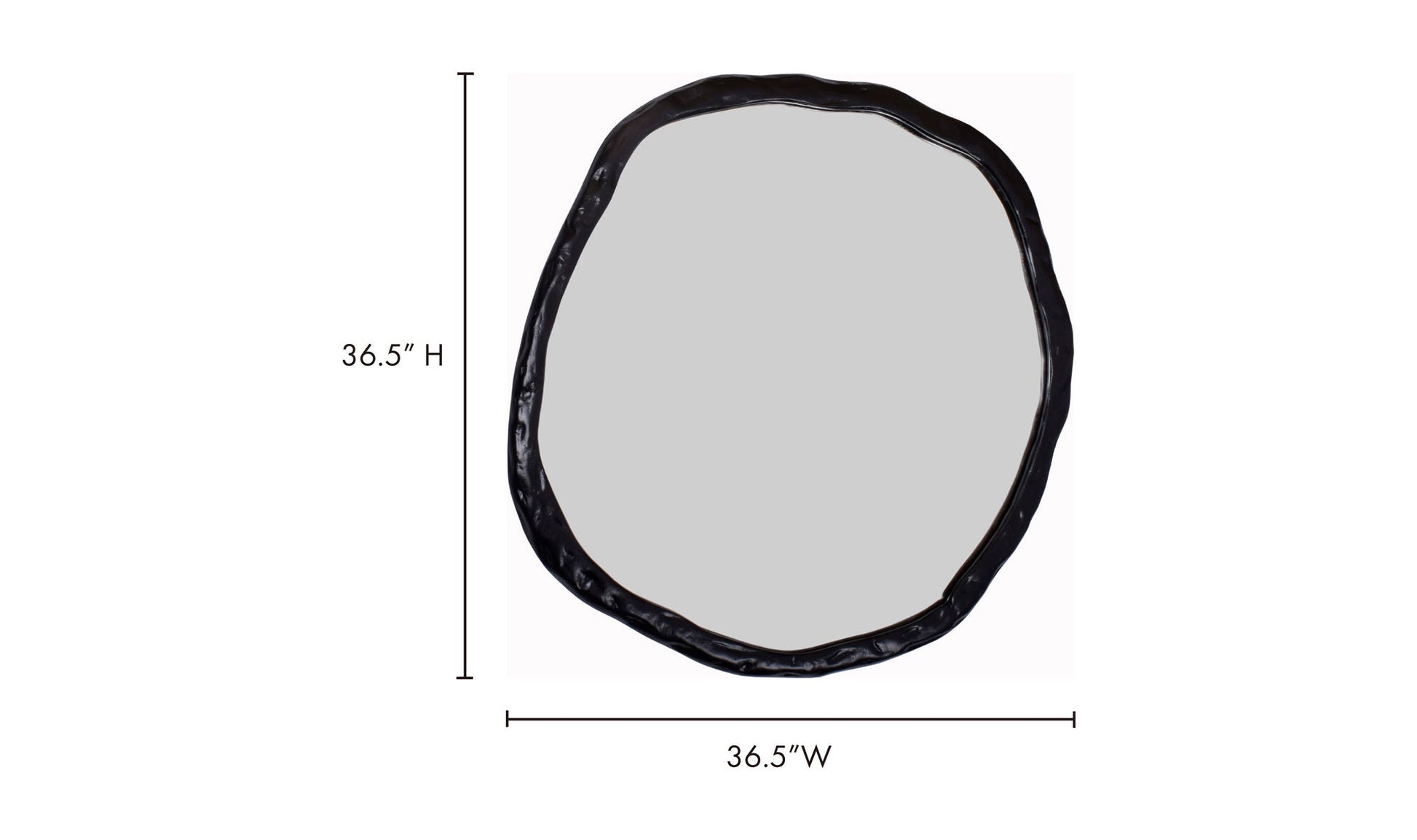 Foundry Large Mirror Black by Moe's Home Collection - view 9