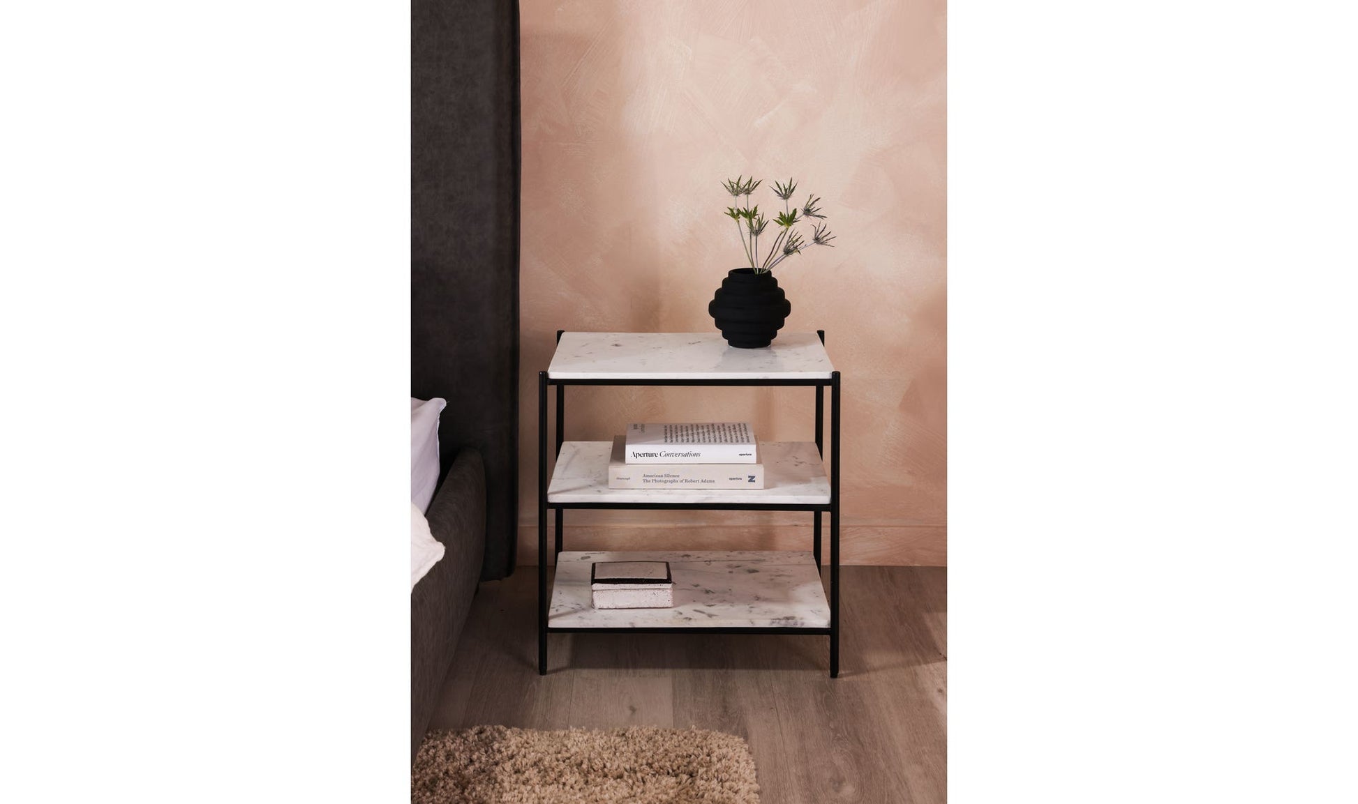 Trine Nightstand White Marble by Moe's Home Collection - view 8
