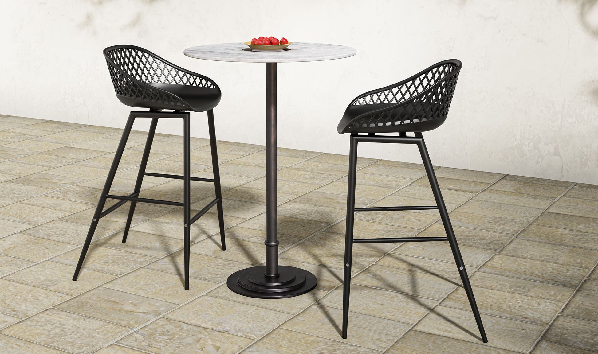 Tori Outdoor Bar Table White Marble by Moe's Home Collection - view 4