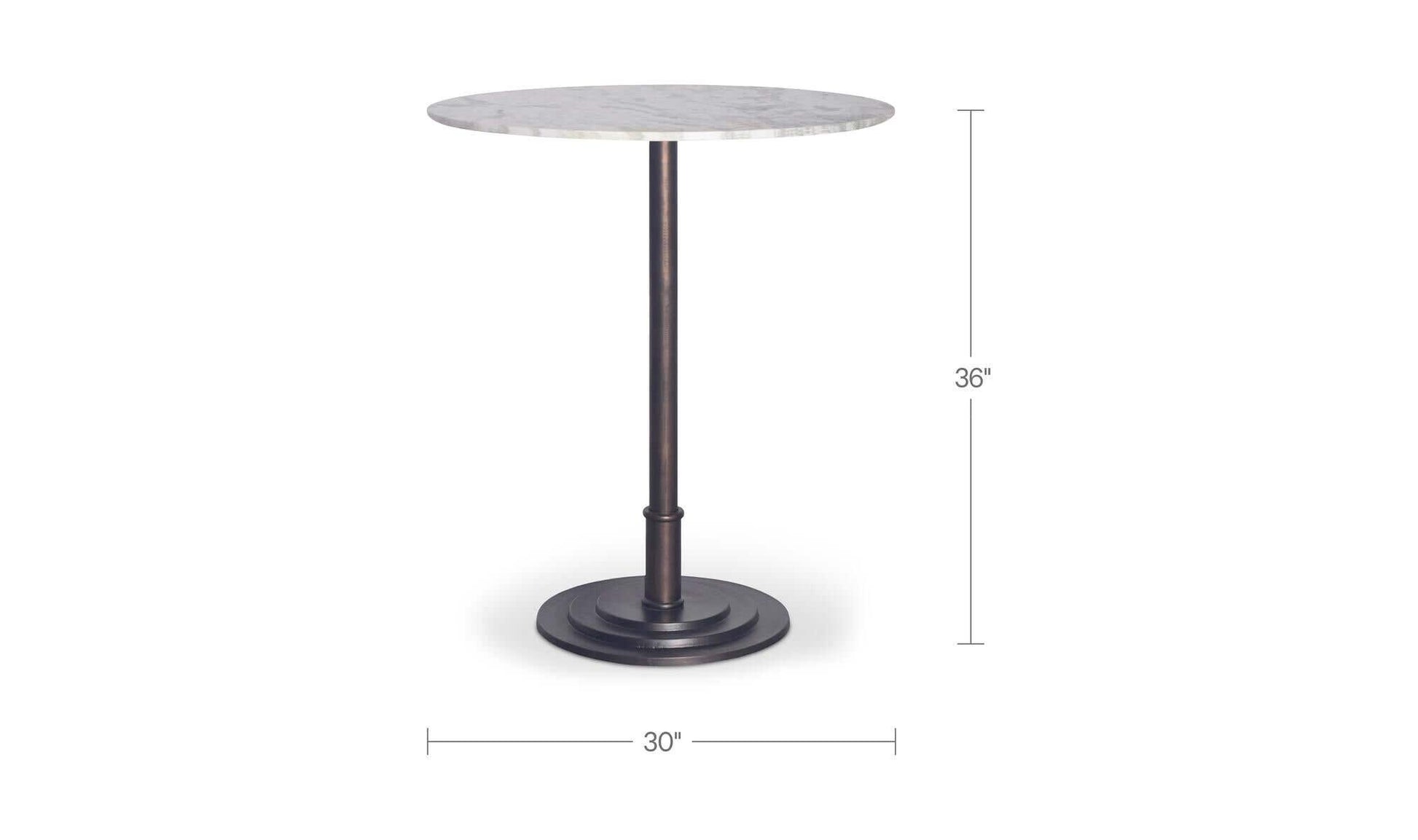 Tori Outdoor Counter Table White Marble by Moe's Home Collection - view 9