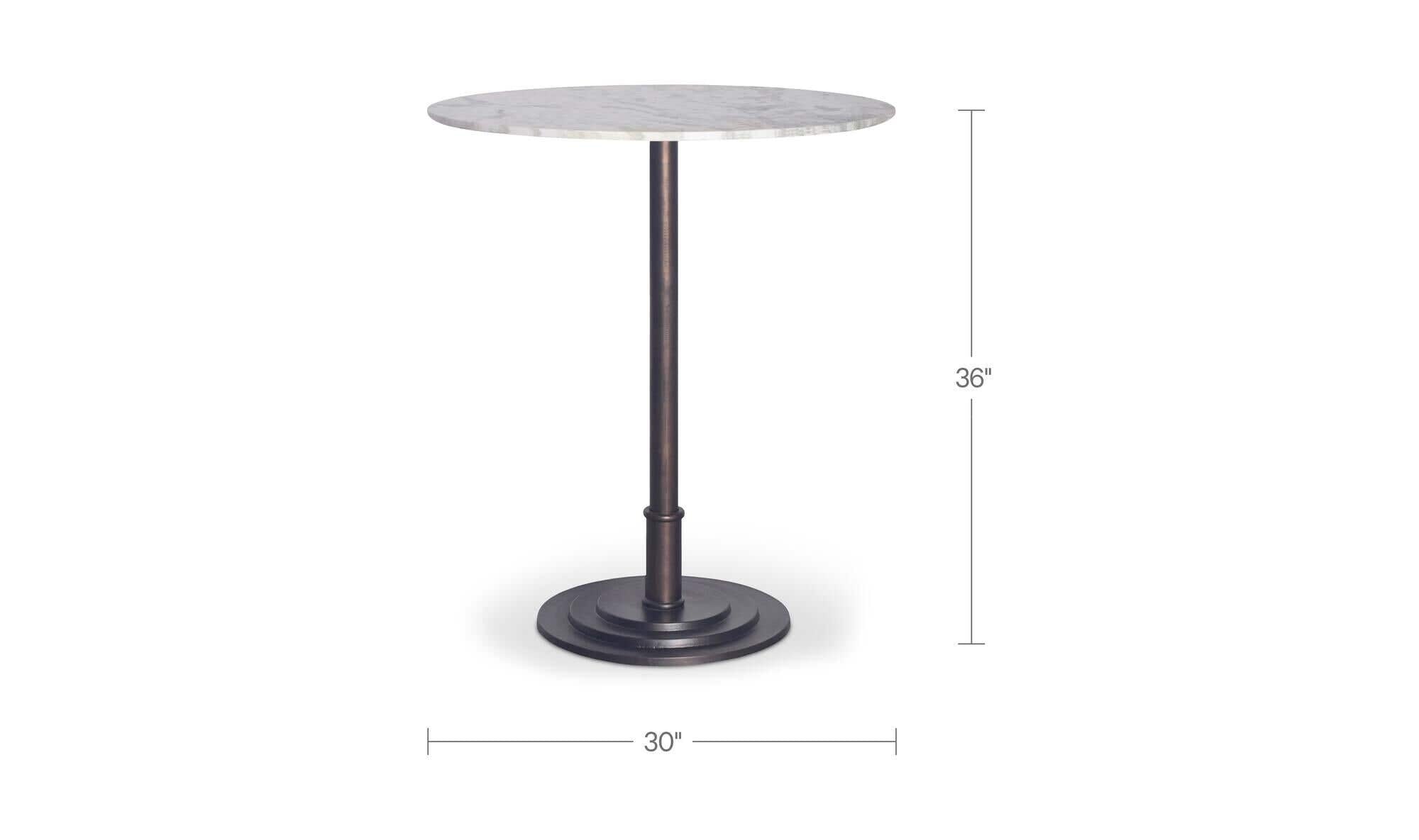Tori Outdoor Counter Table White Marble by Moe's Home Collection - view 9