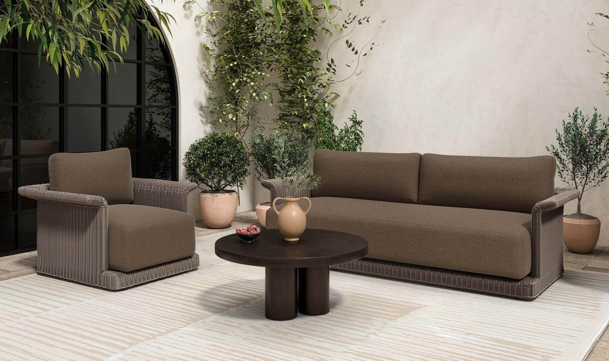 Logan Outdoor Coffee table Black by Moe's Home Collection - view 9