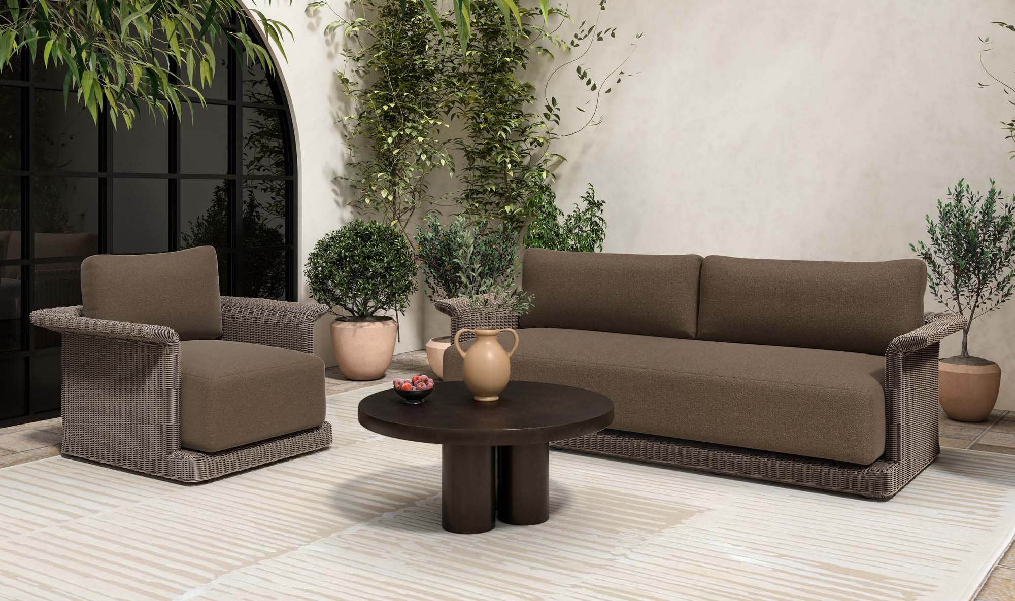 Logan Outdoor Coffee table Black by Moe's Home Collection - view 9