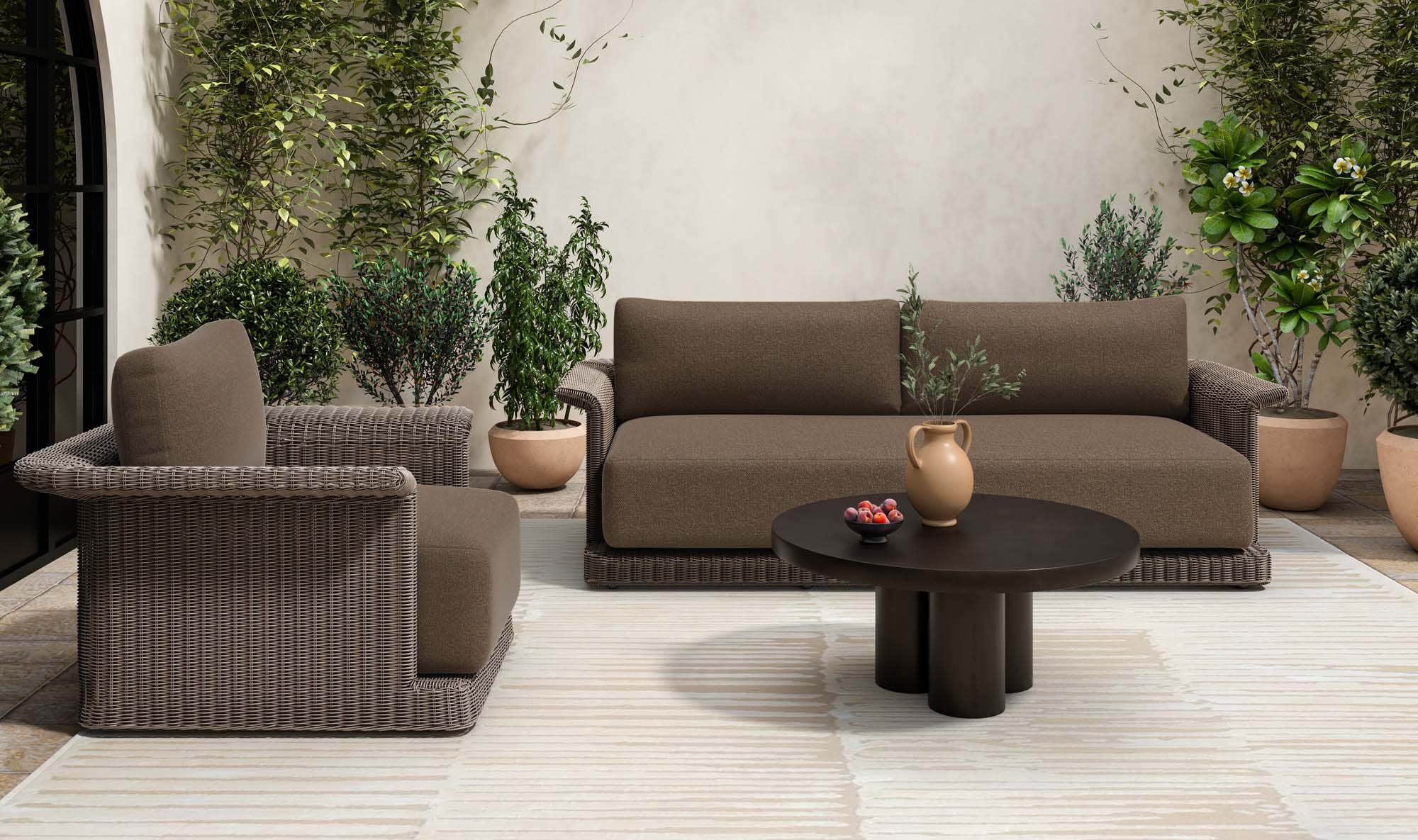 Logan Outdoor Coffee table Black by Moe's Home Collection - view 10
