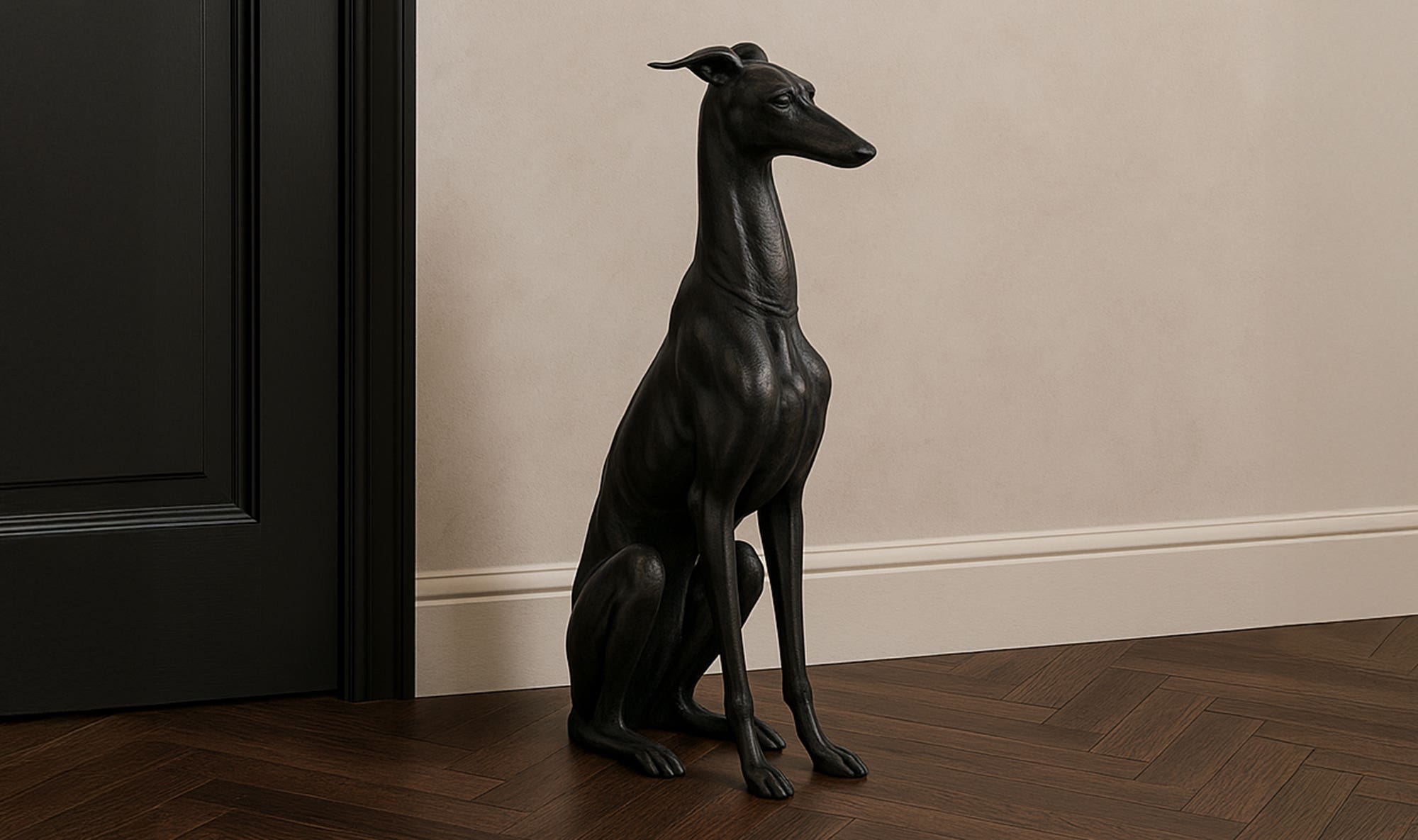 Duke Cast Aluminum Sculpture Black by Moe's Home Collection - view 5