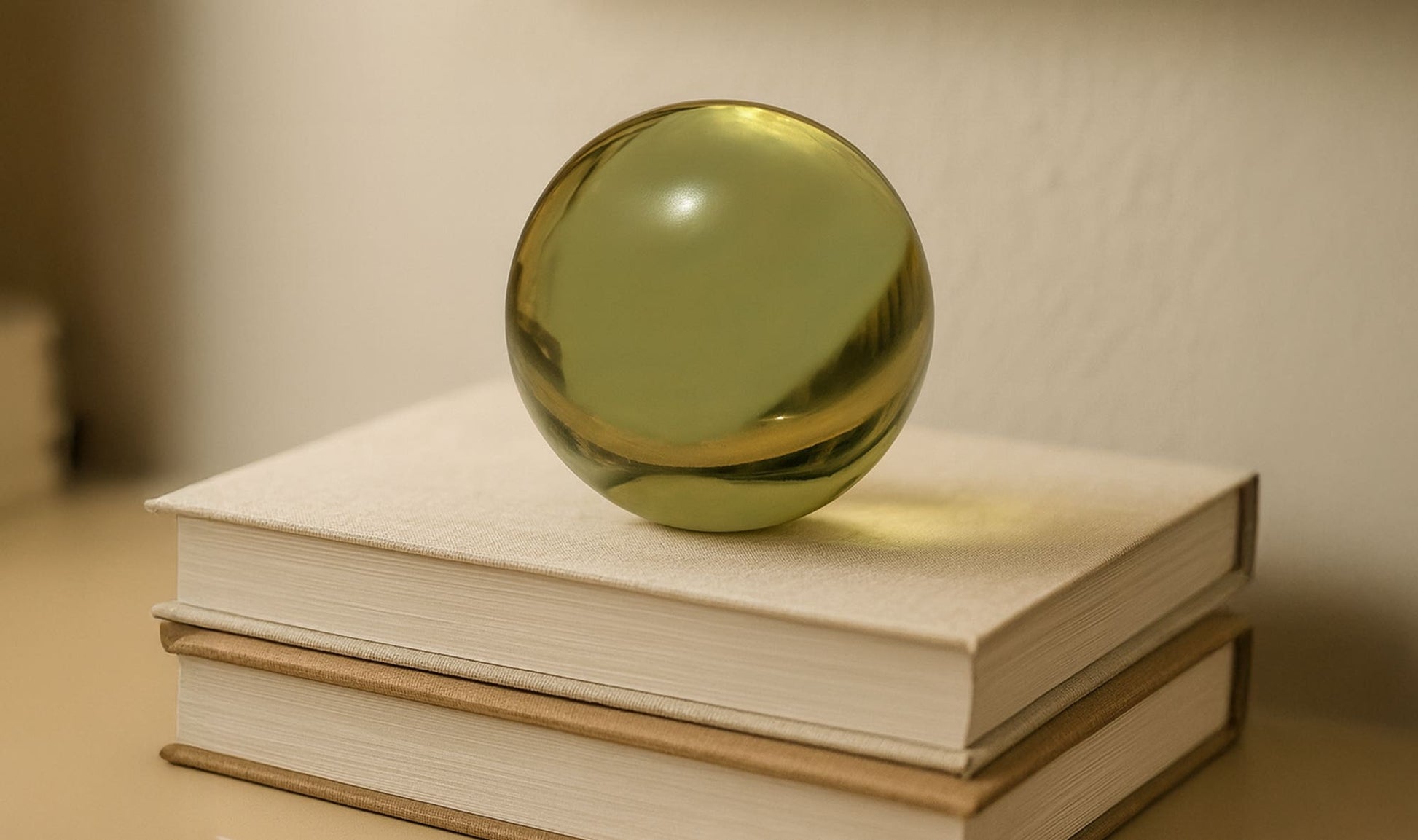 Bonn Cast Glass Decorative Object Olive by Moe's Home Collection - view 5