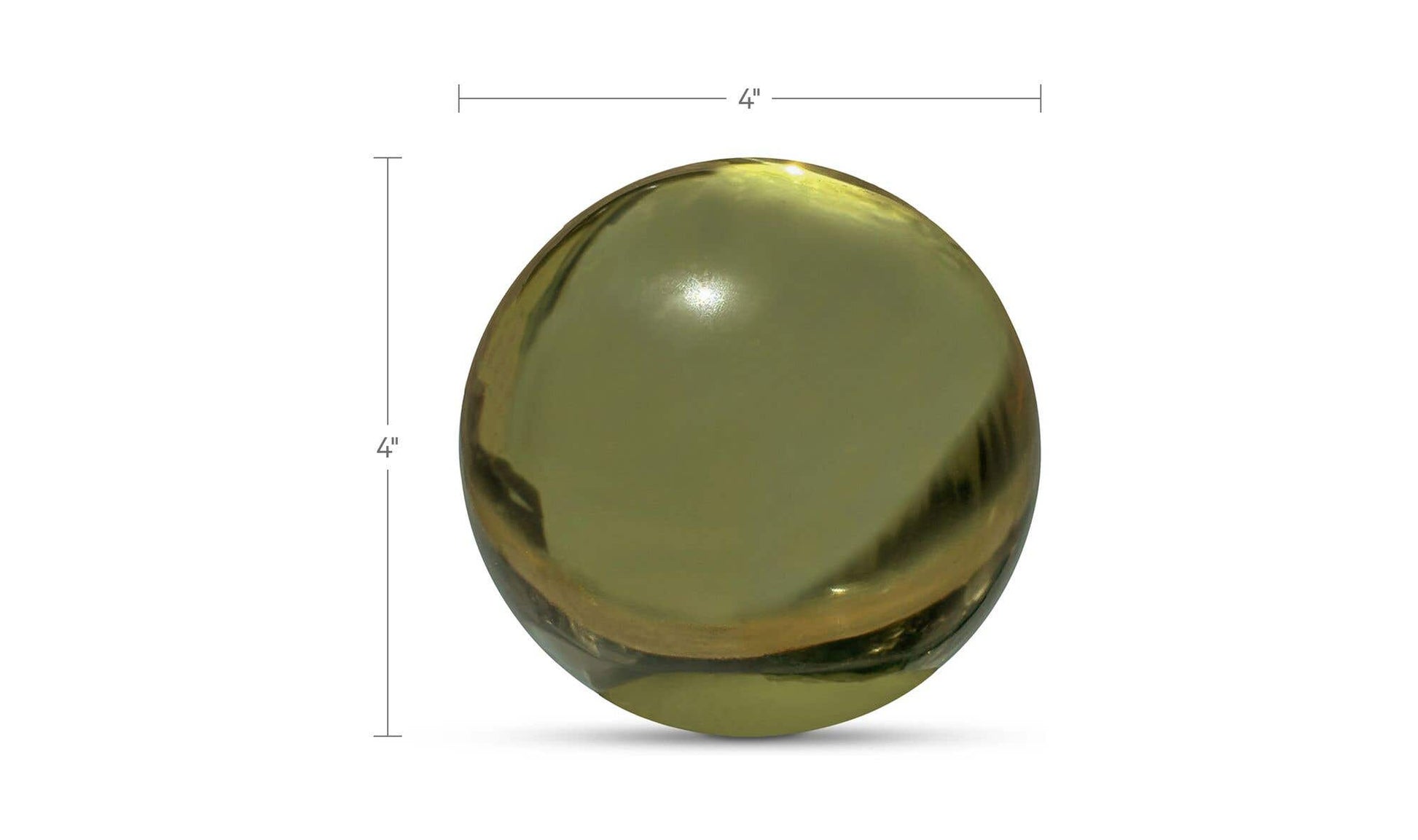 Bonn Cast Glass Decorative Object Olive by Moe's Home Collection - view 8