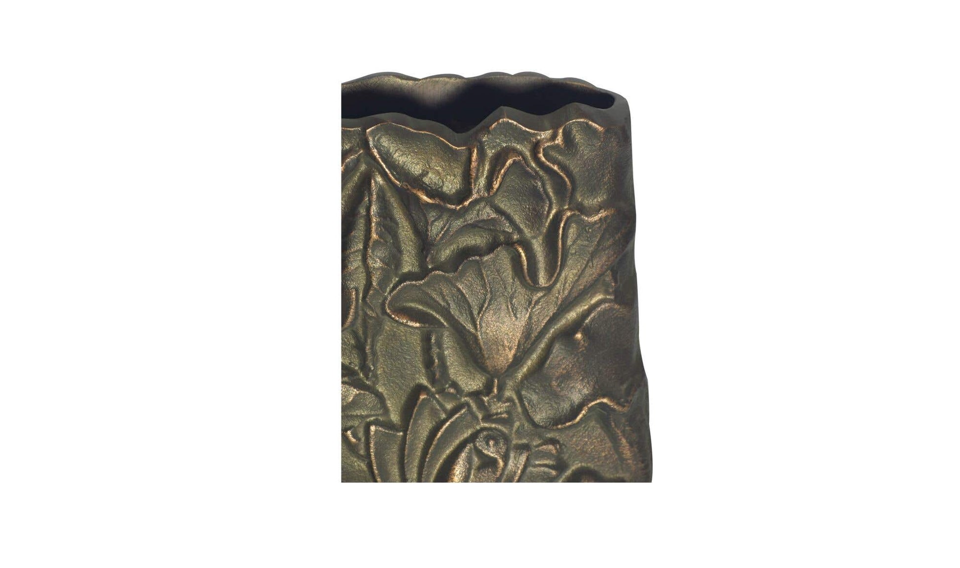 Sabine Cast Aluminum Vase Antique Brass by Moe's Home Collection - view 8