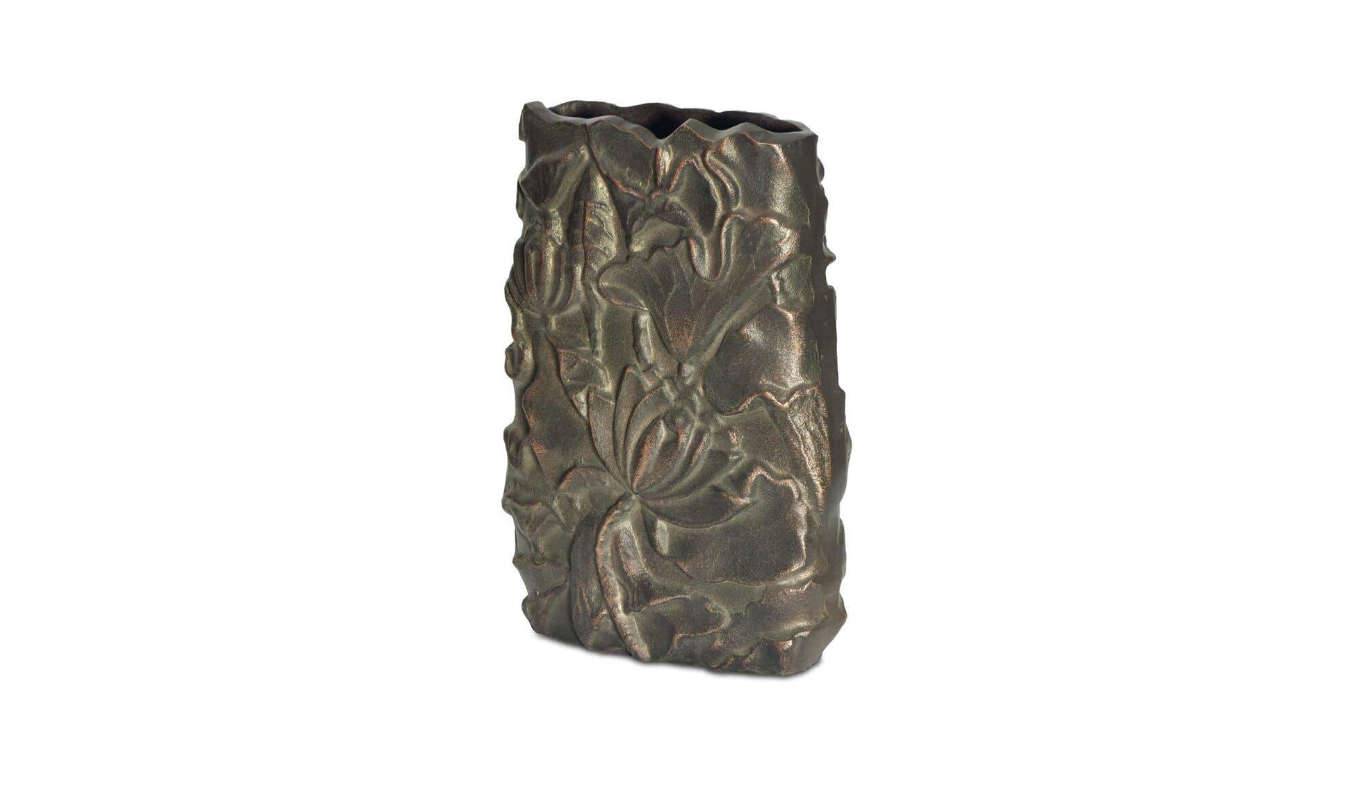 Sabine Cast Aluminum Vase Antique Brass by Moe's Home Collection - view 7