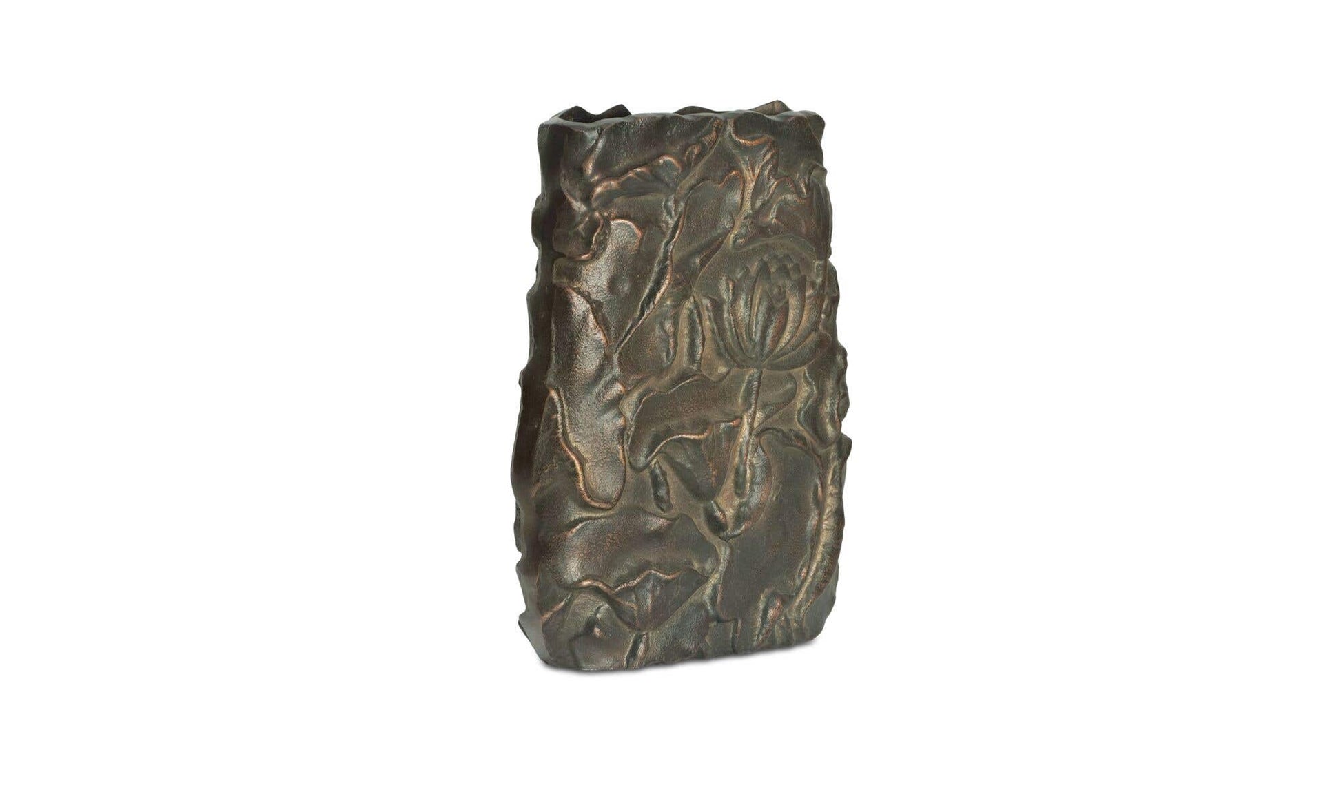 Sabine Cast Aluminum Vase Antique Brass by Moe's Home Collection - view 6