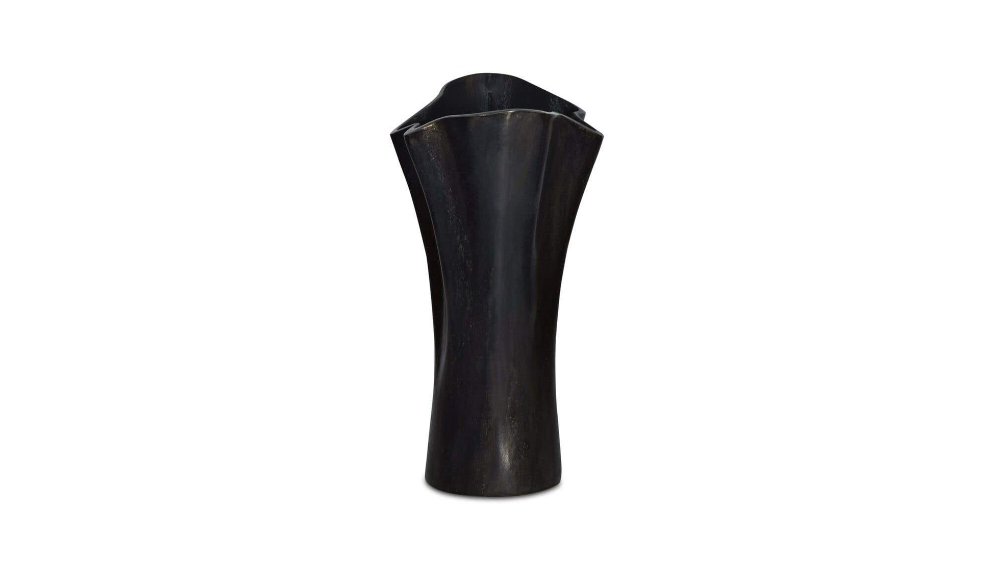 Yeri Cast Aluminum Vase Black by Moe's Home Collection - view 6