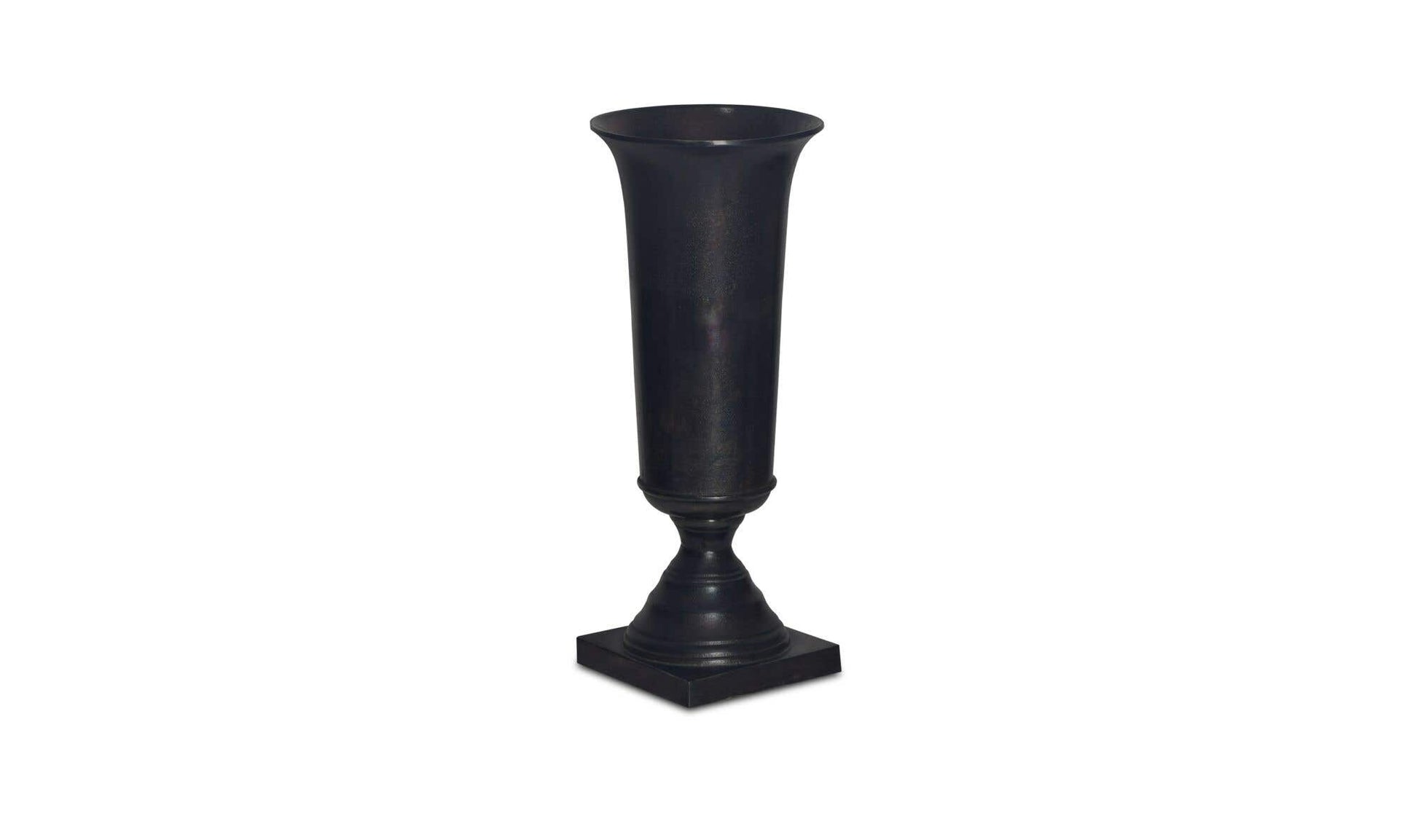 Cassia Cast Aluminum Vase Black by Moe's Home Collection - view 5