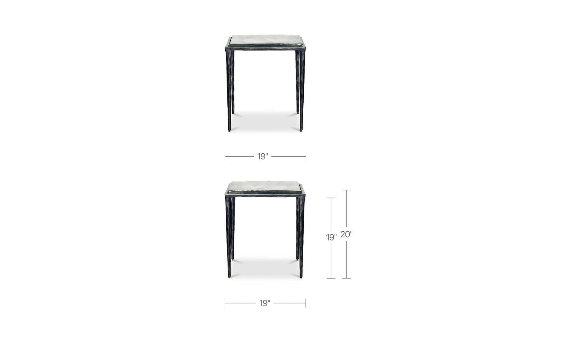 Mari Side Table Clear by Moe's Home Collection - view 7