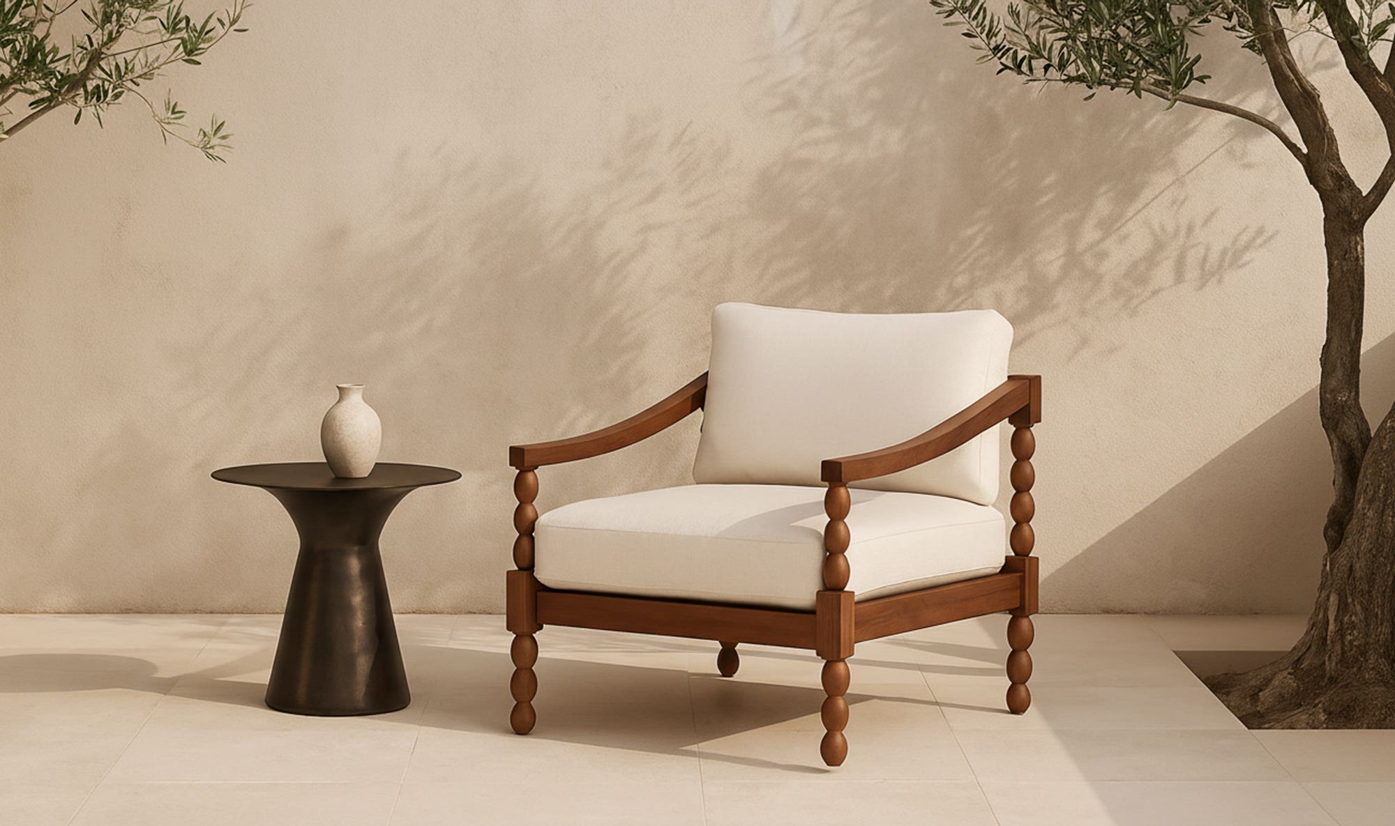 Bardo Outdoor Side Table Deep Bronze by Moe's Home Collection - view 5