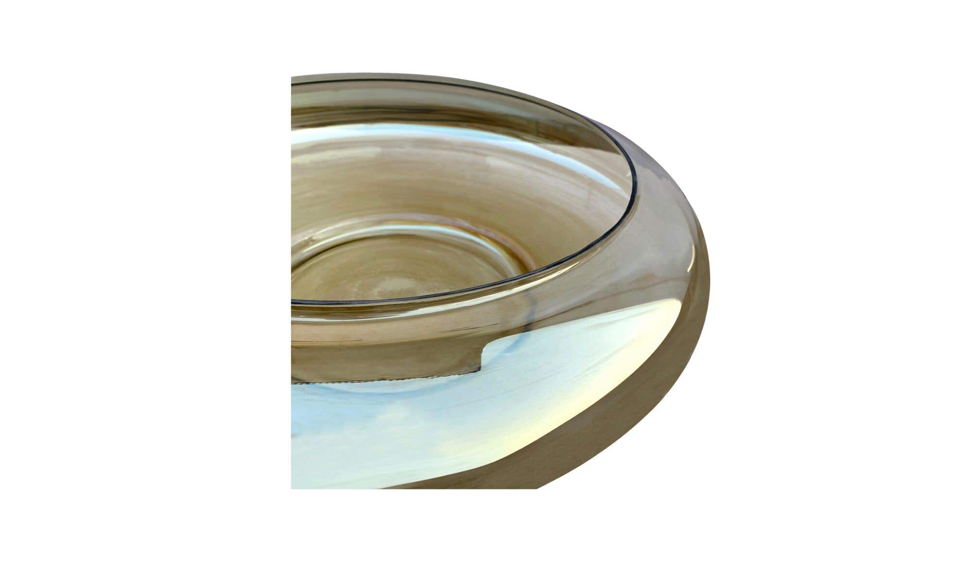 Polene Glass Bowl Large Smoky Brown by Moe's Home Collection - view 7