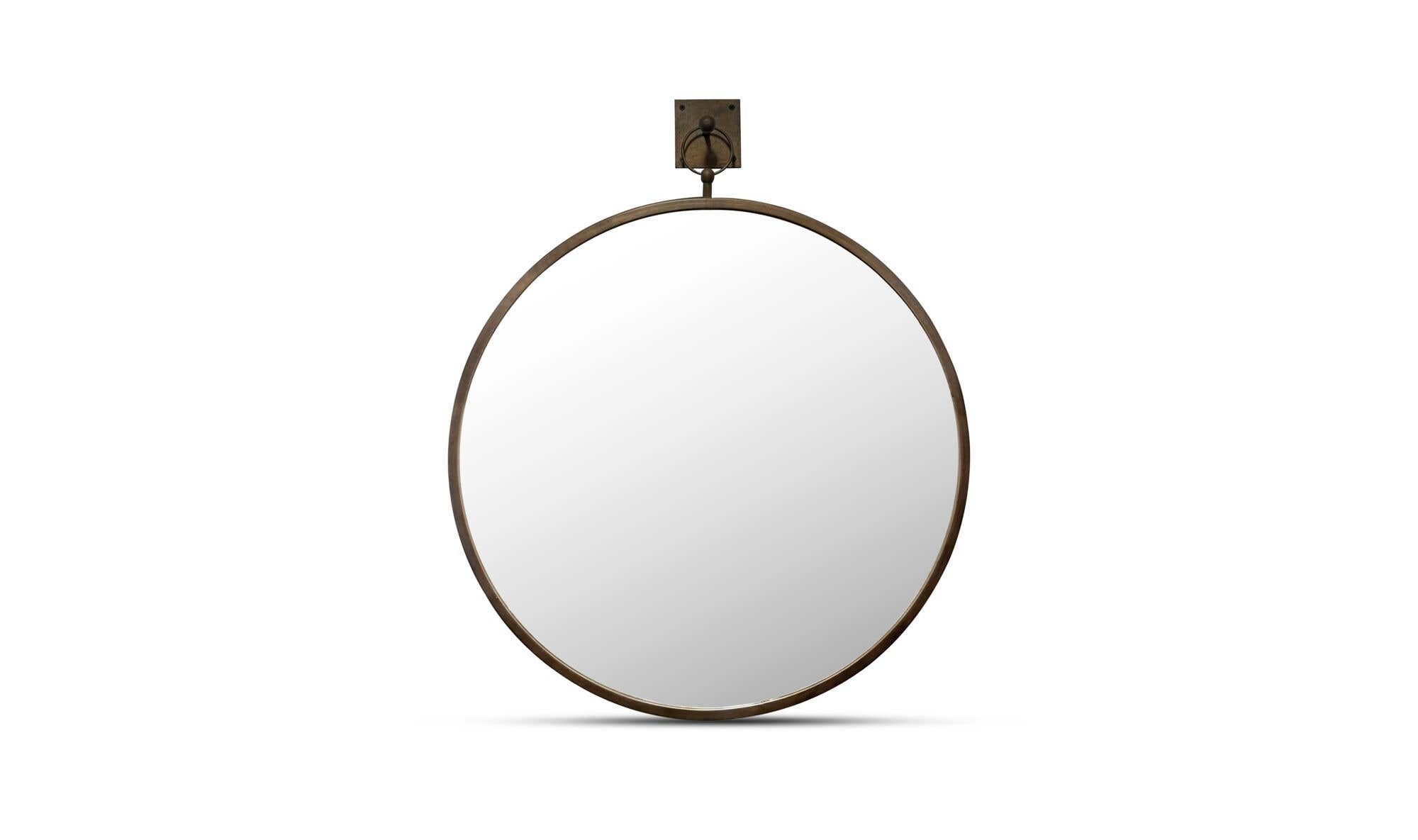 Cameo Mirror Aged Brass by Moe's Home Collection - view 4