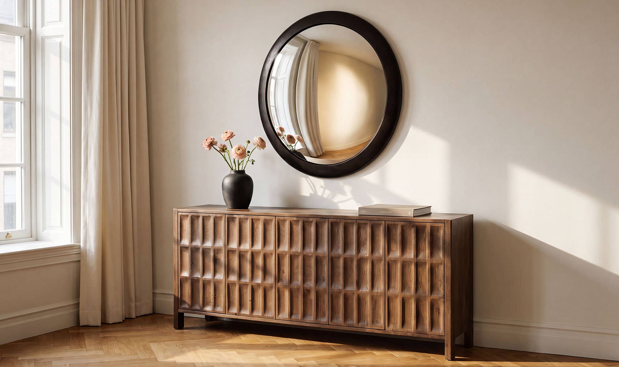 Otis Mirror Blackened Bronze by Moe's Home Collection - view 3