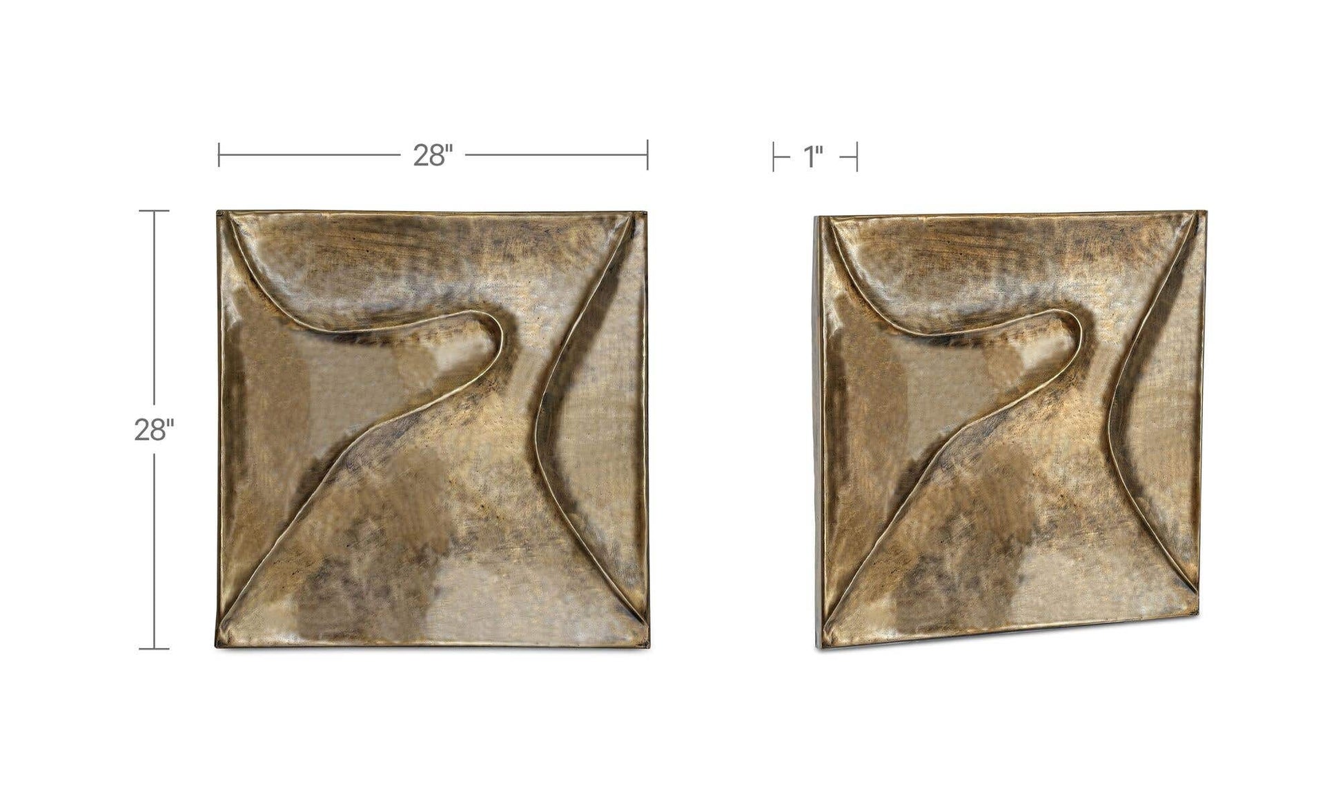 Bode Wall Sculpture Aged Brass by Moe's Home Collection - view 9