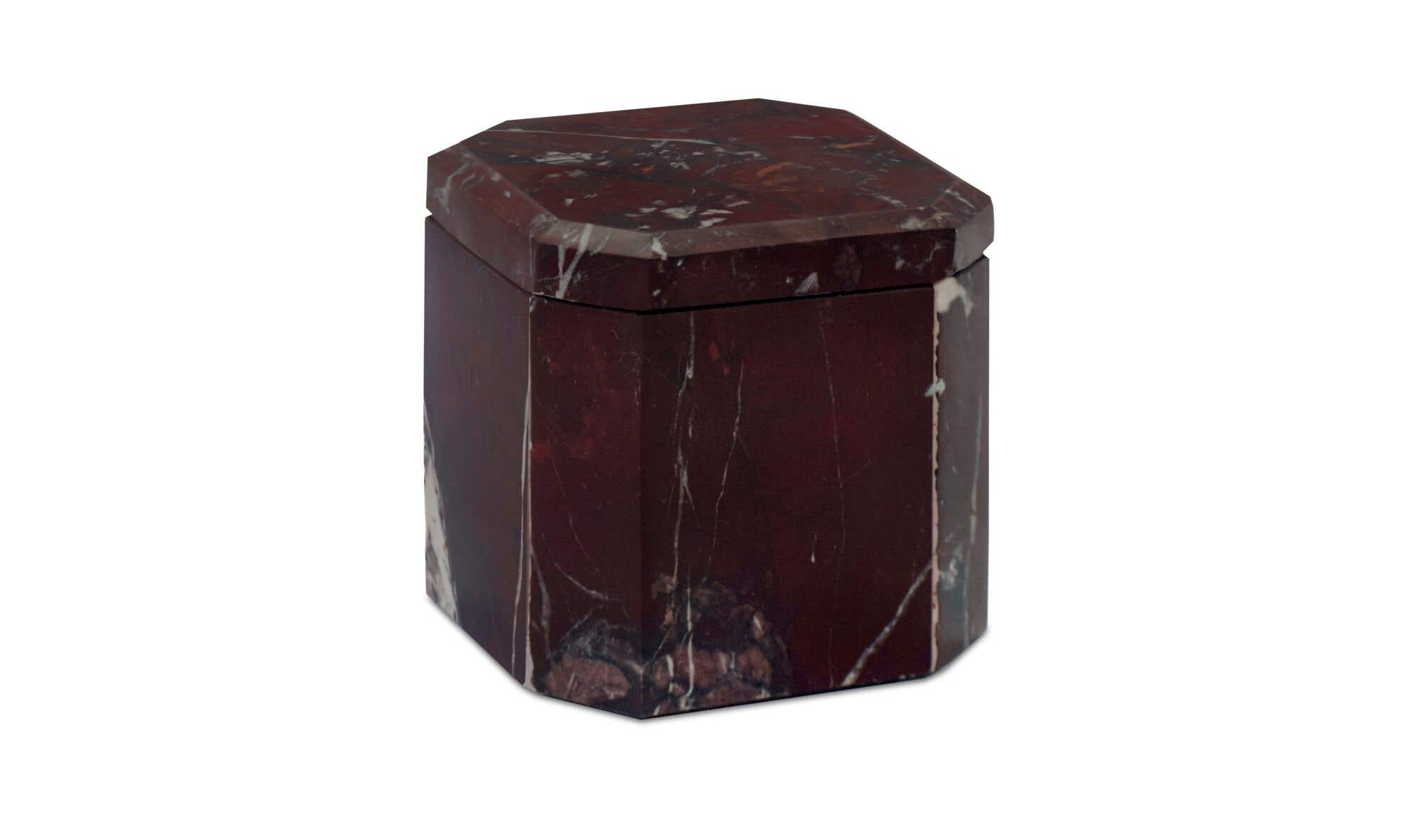 Forli Marble Box Red Levanto by Moe's Home Collection - view 4